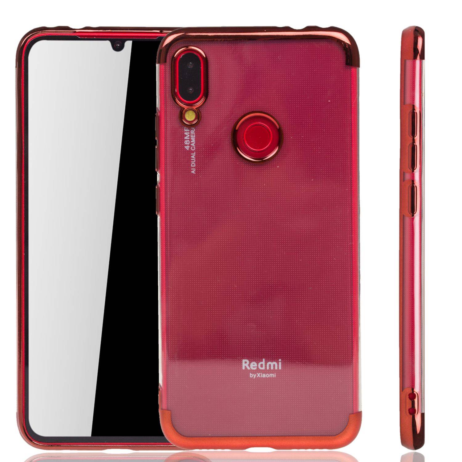 Xiaomi Redmi Note 7 / Redmi Note 7 Pro Handyhülle Bumper Backcover Rot