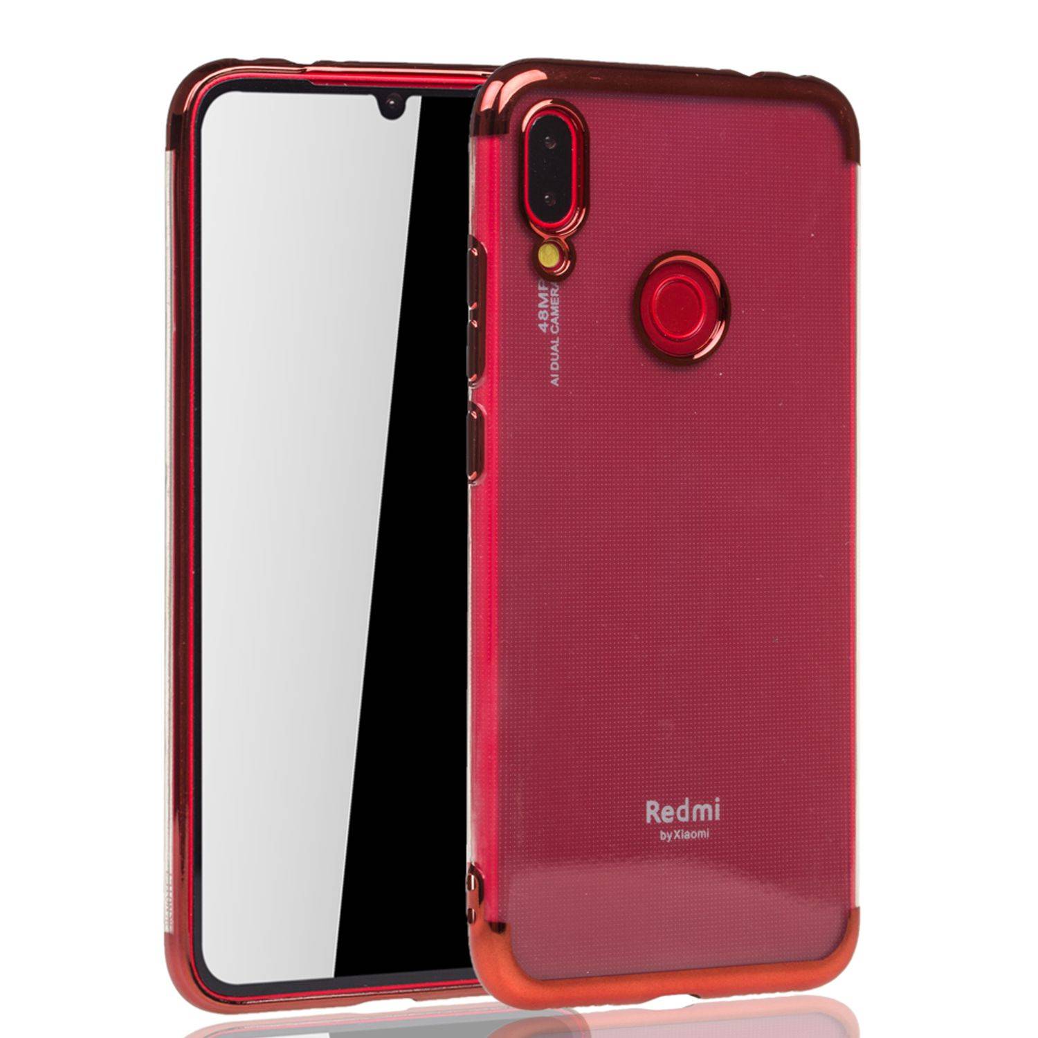 Xiaomi Redmi Note 7 / Redmi Note 7 Pro Handyhülle Bumper Backcover Rot