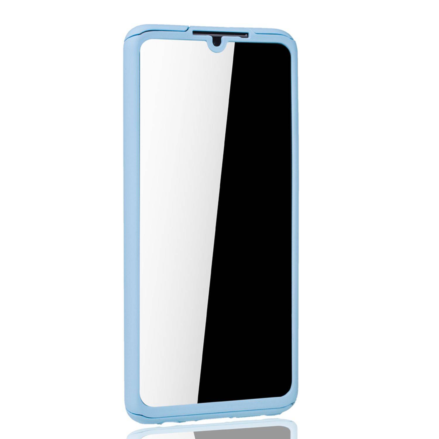 Huawei P30 Handyhülle 360 Grad Schutz Full Cover Blau