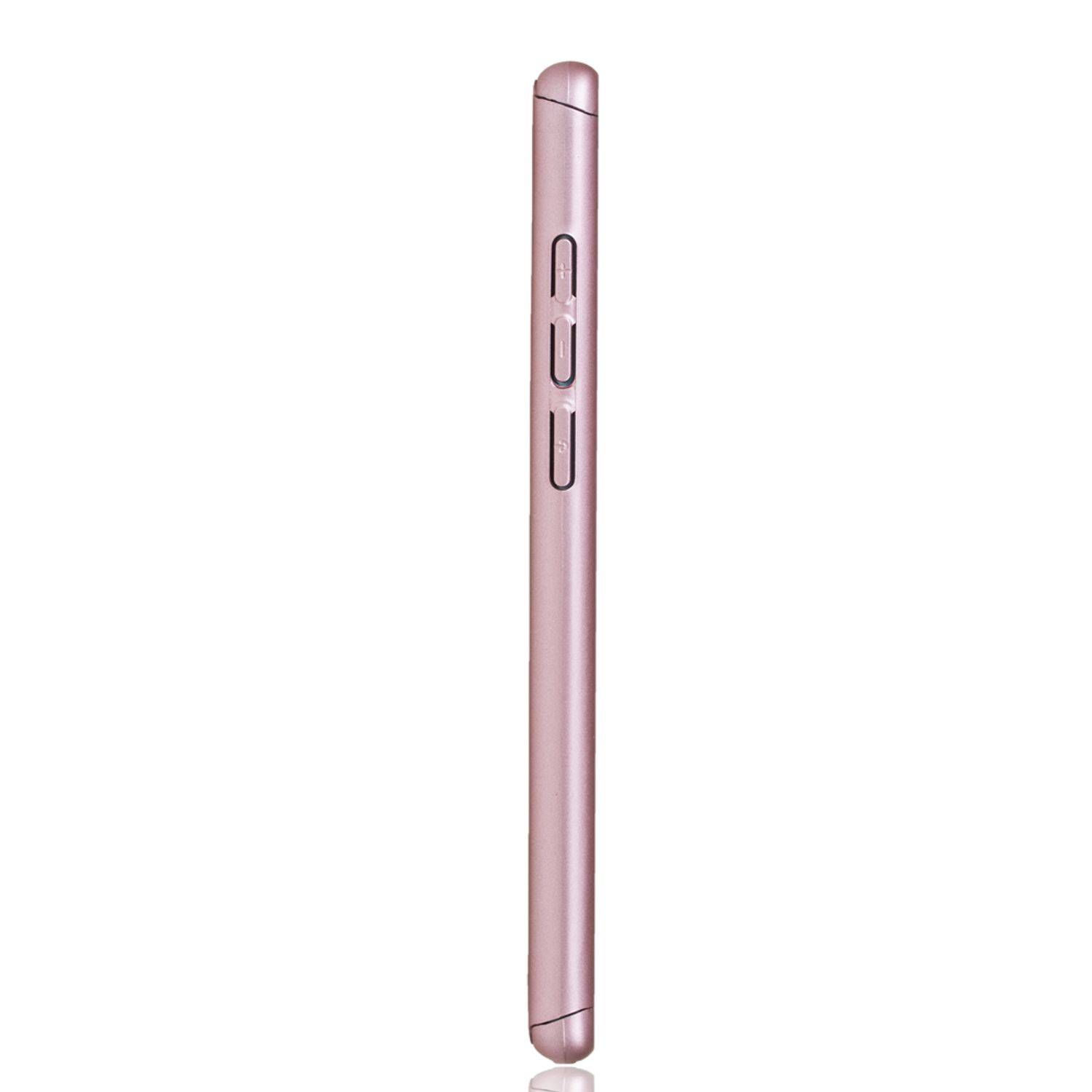 Huawei P30 Handyhülle 360 Grad Schutz Full Cover Rosa