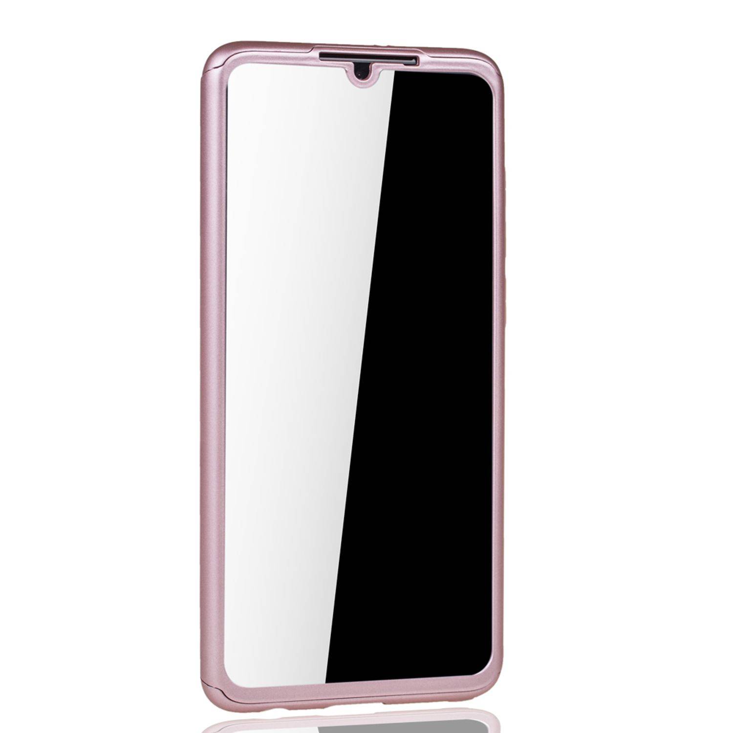 Huawei P30 Handyhülle 360 Grad Schutz Full Cover Rosa