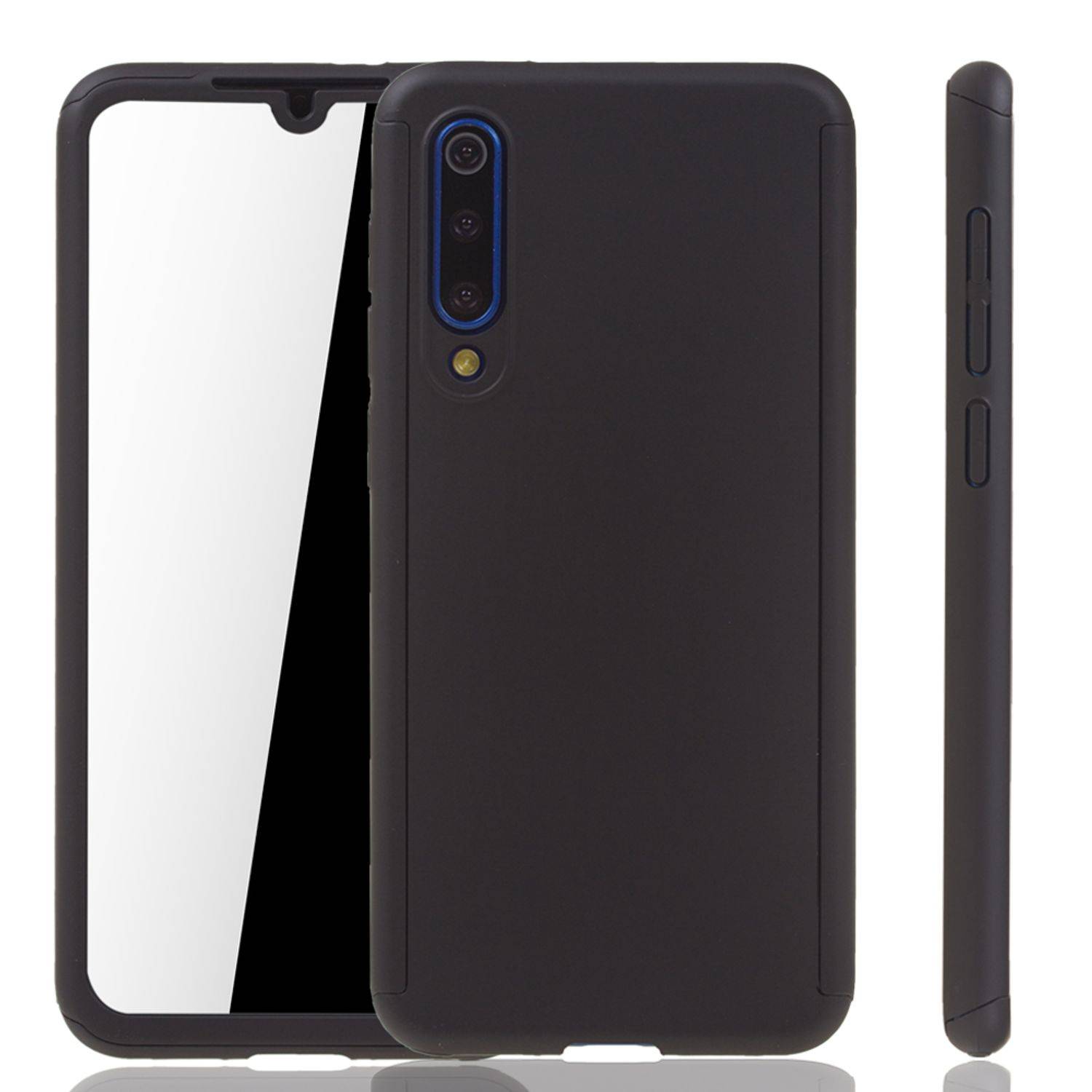 Xiaomi Mi 9 SE Handyhülle 360 Grad Schutz Full Cover Schwarz
