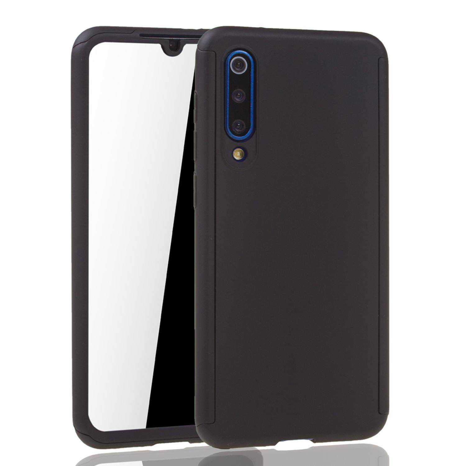 Xiaomi Mi 9 SE Handyhülle 360 Grad Schutz Full Cover Schwarz