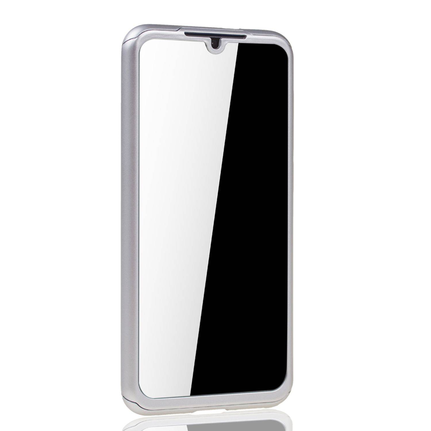 Xiaomi Mi 9 SE Handyhülle 360 Grad Schutz Full Cover Silber
