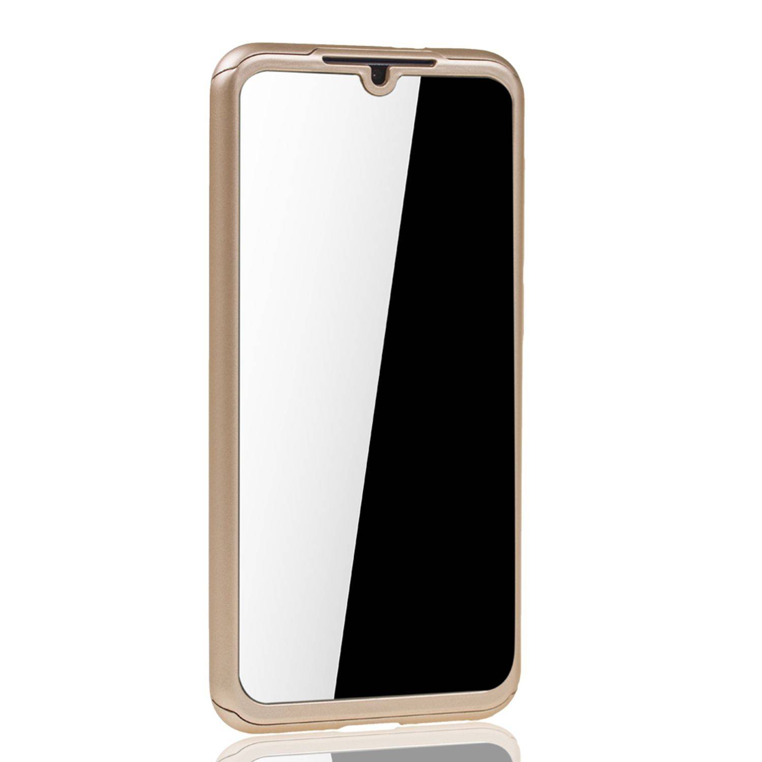 Xiaomi Mi 9 SE Handyhülle 360 Grad Schutz Full Cover Gold