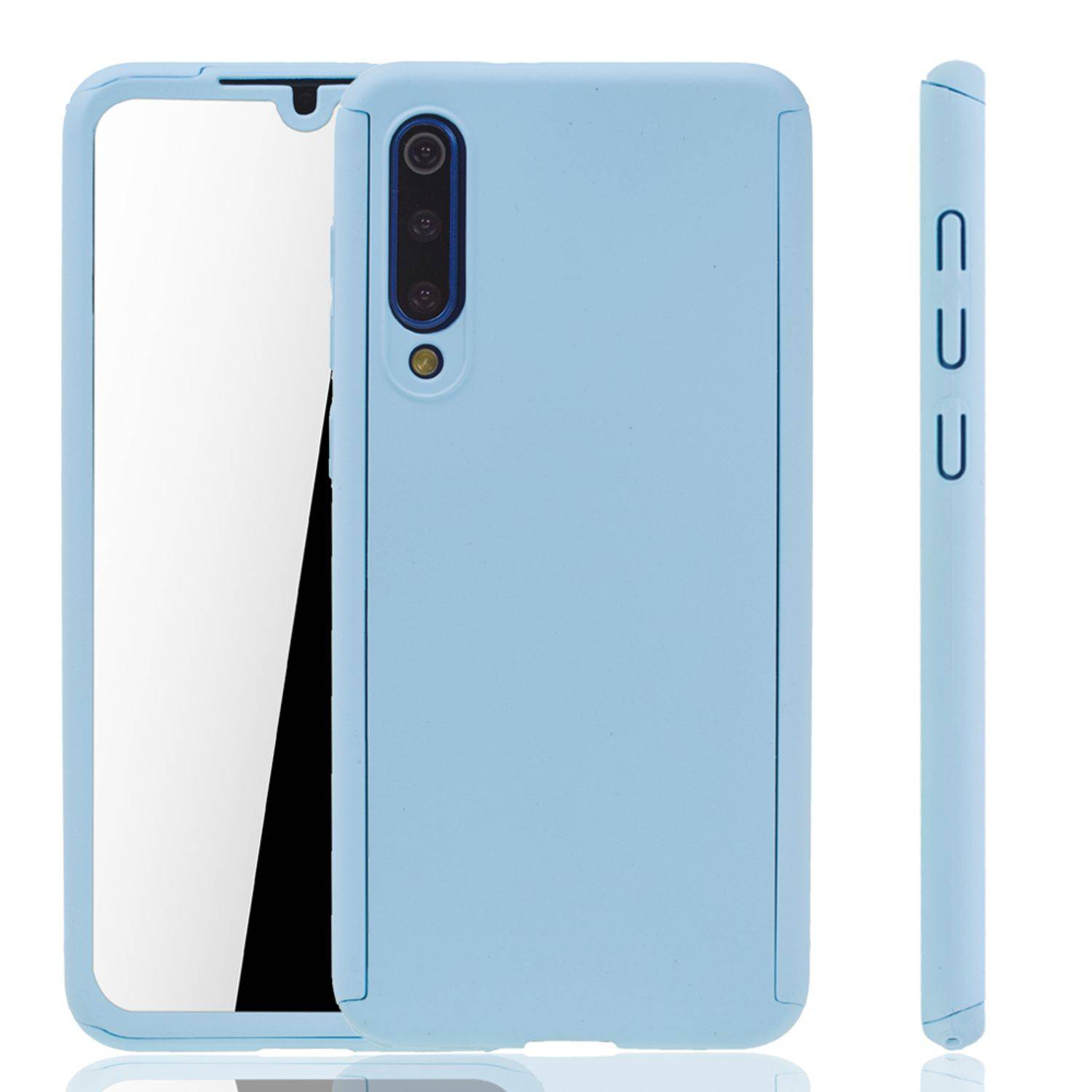 Xiaomi Mi 9 SE Handyhülle 360 Grad Schutz Full Cover Blau