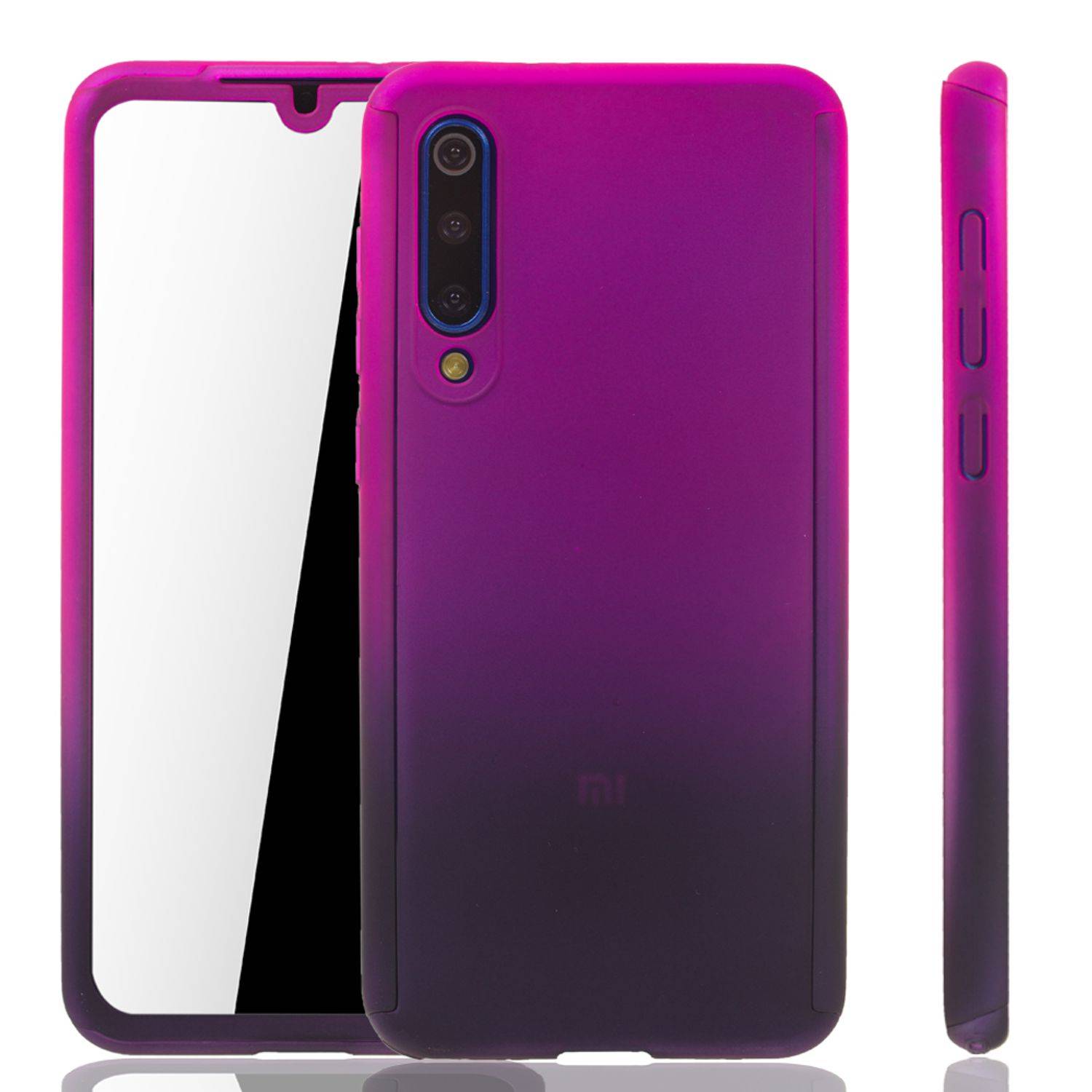 Xiaomi Mi 9 SE Handyhülle 360 Grad Schutz Full Cover Violett
