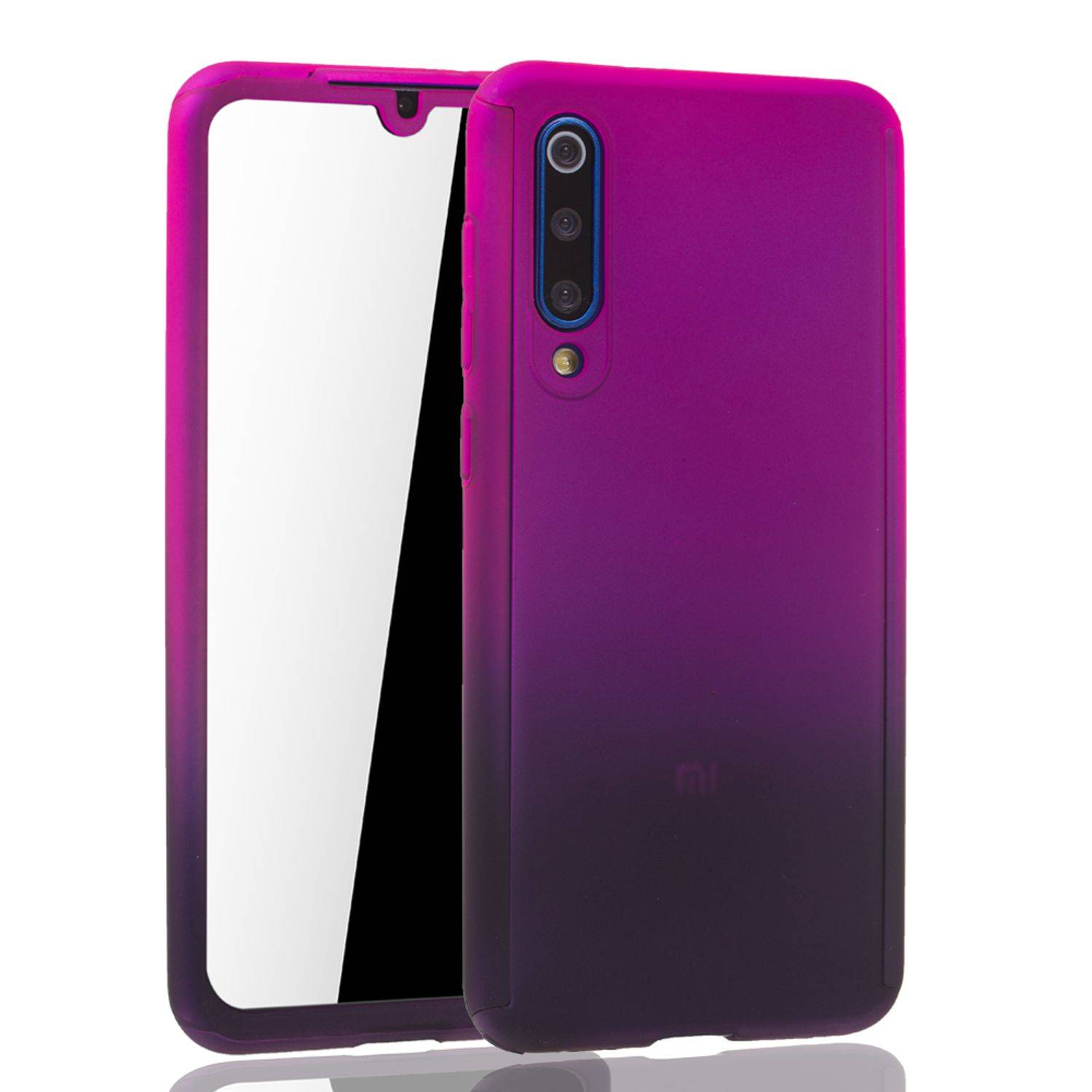 Xiaomi Mi 9 SE Handyhülle 360 Grad Schutz Full Cover Violett