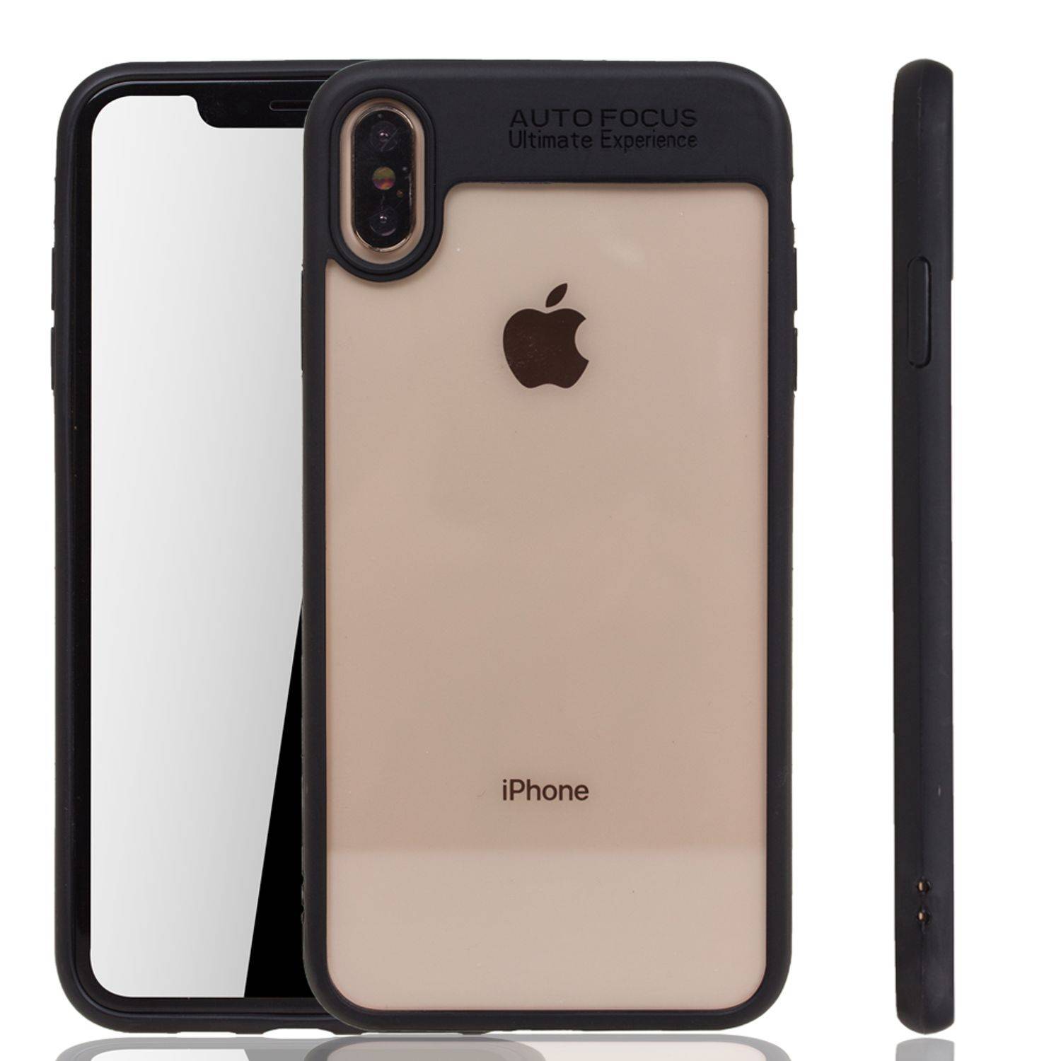 Apple iPhone XS Max Handyhülle Backcover Schwarz
