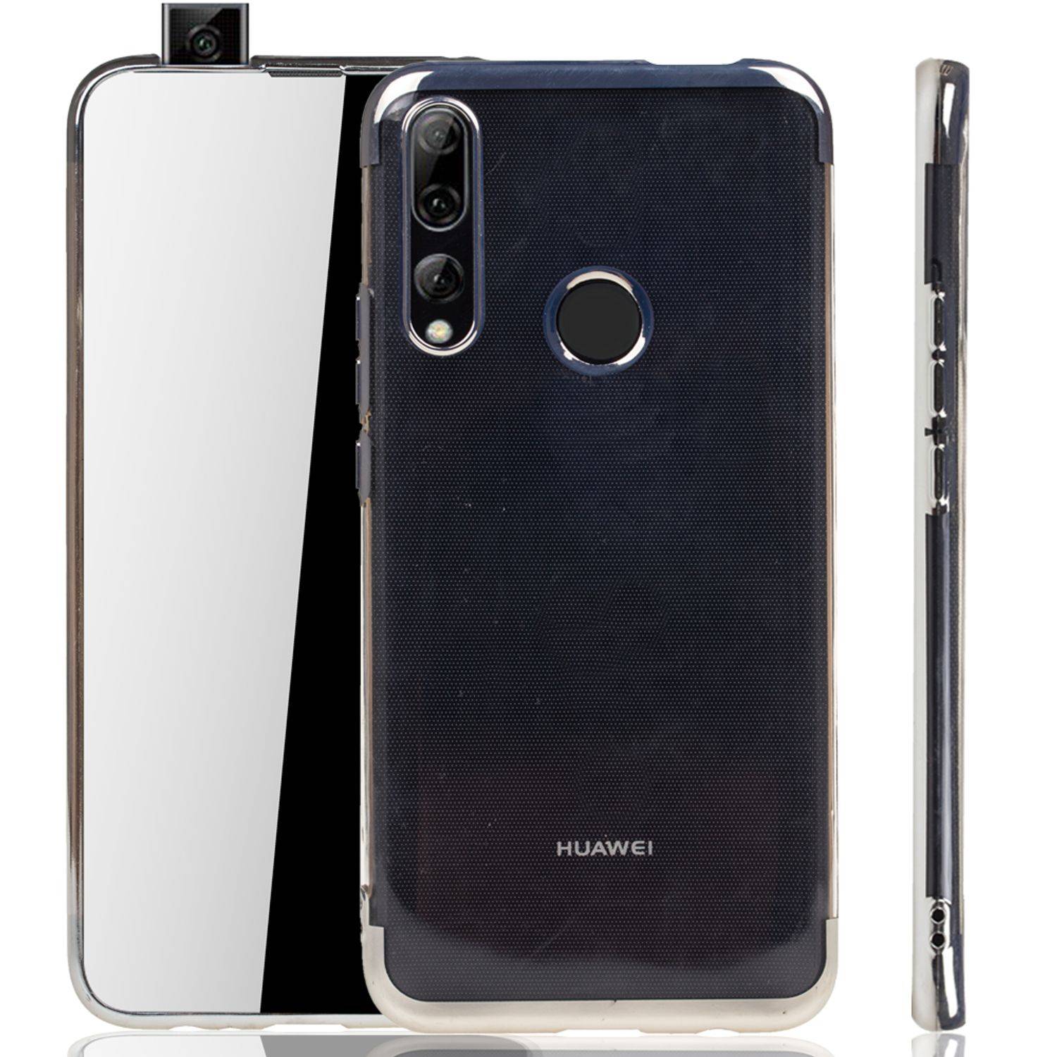 Huawei Y9 (2019) Handyhülle Bumper Backcover Silber