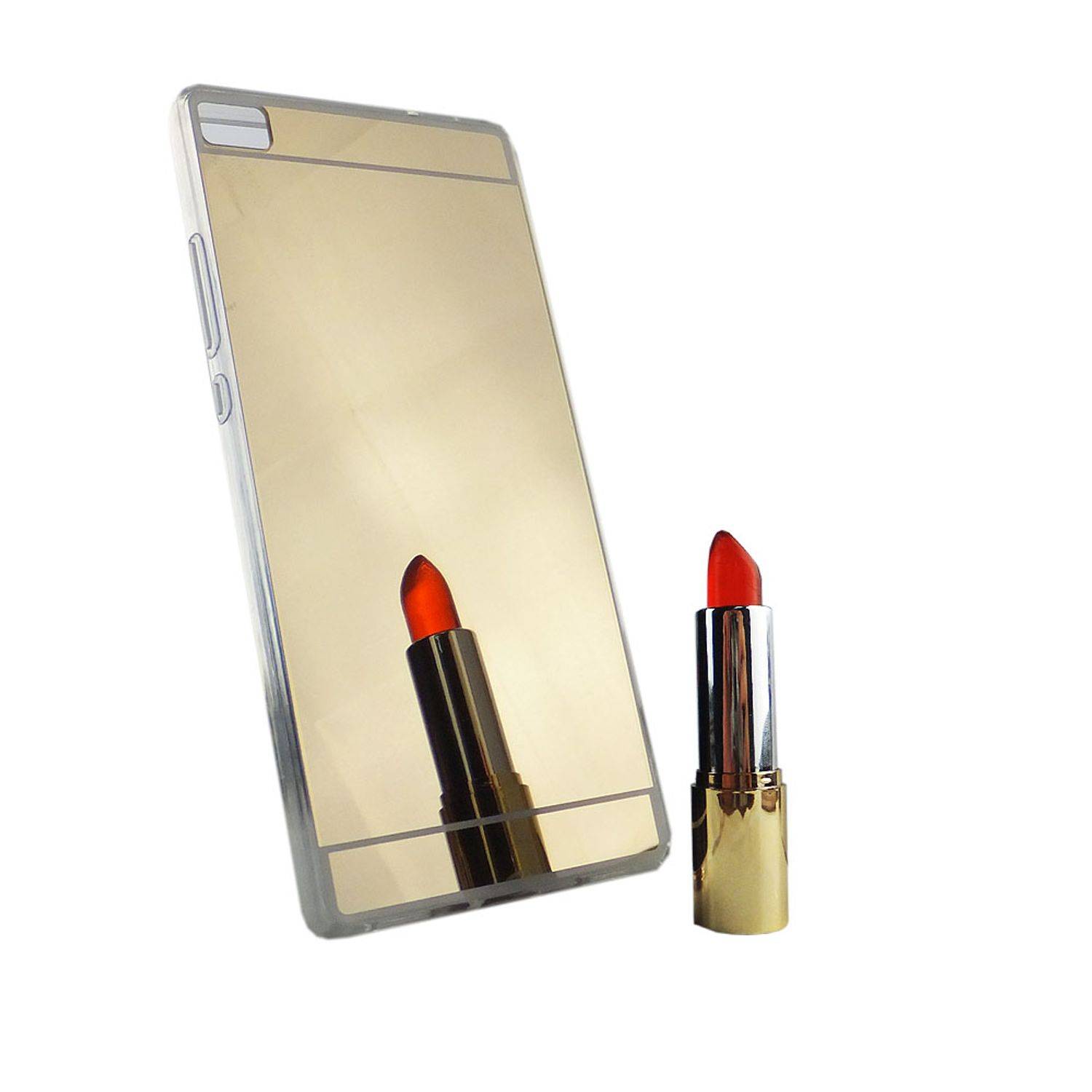 Huawei P8 Handyhülle Backcover Gold