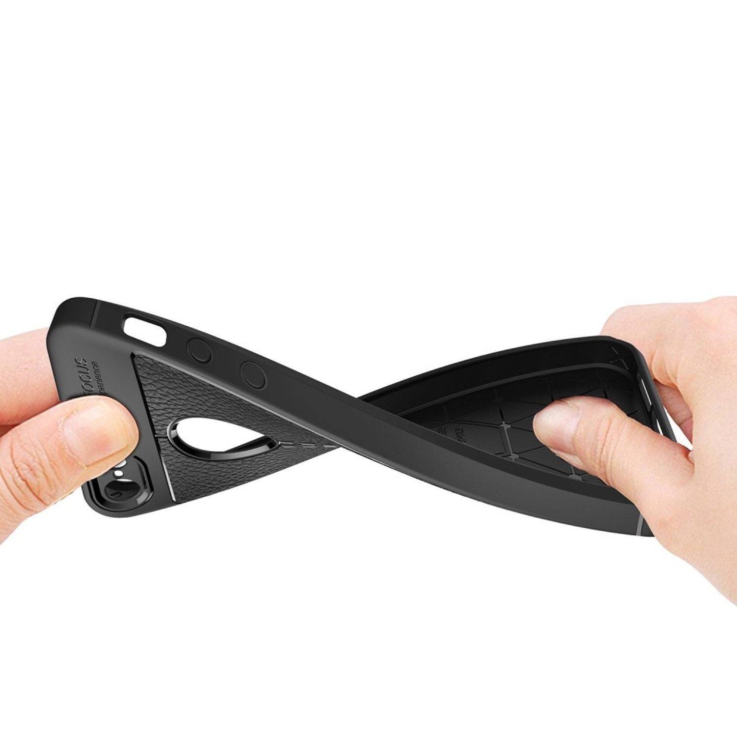 Apple iPhone 7 Plus / 8 Plus Handyhülle Backcover Schwarz