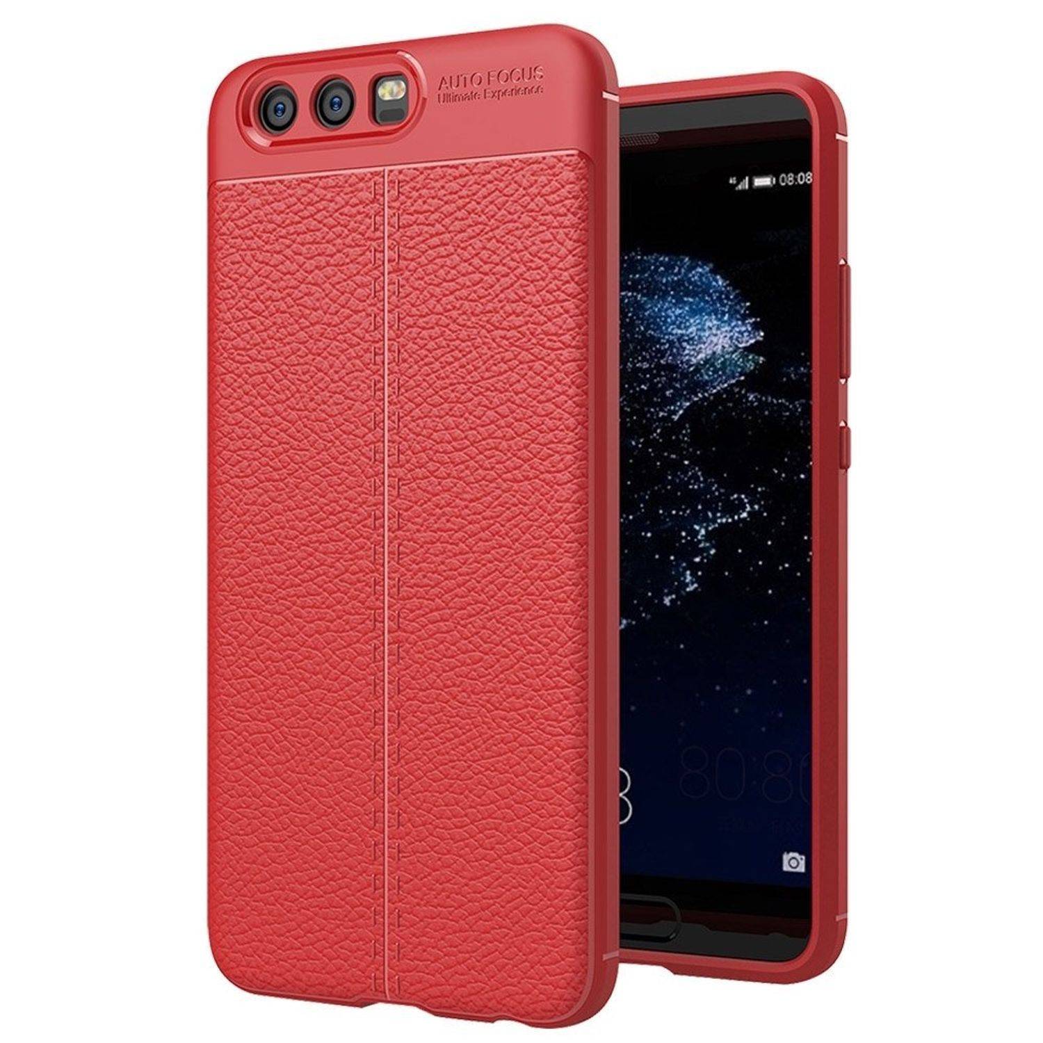 Huawei P10 Plus Handyhülle Backcover Rot