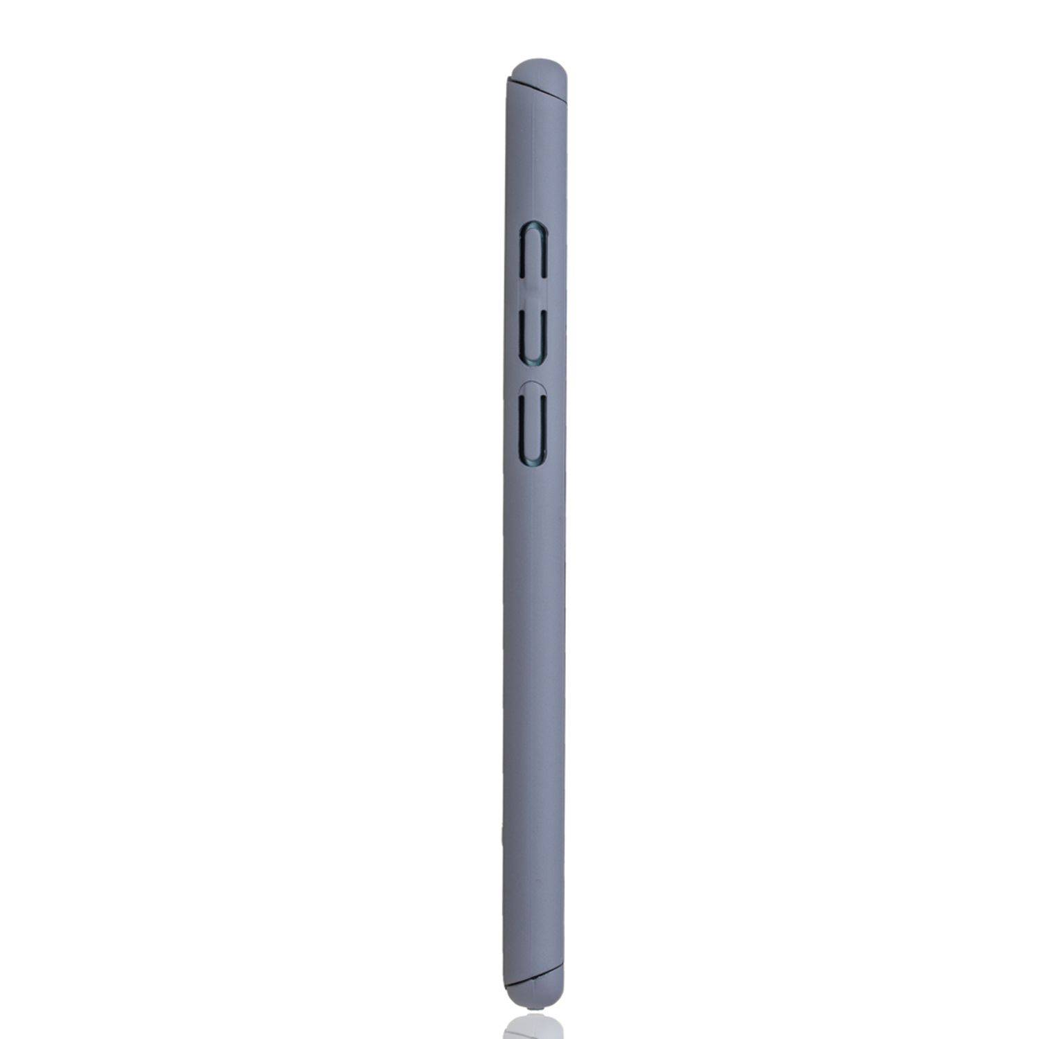 Huawei P30 Handyhülle 360 Grad Schutz Full Cover Grau