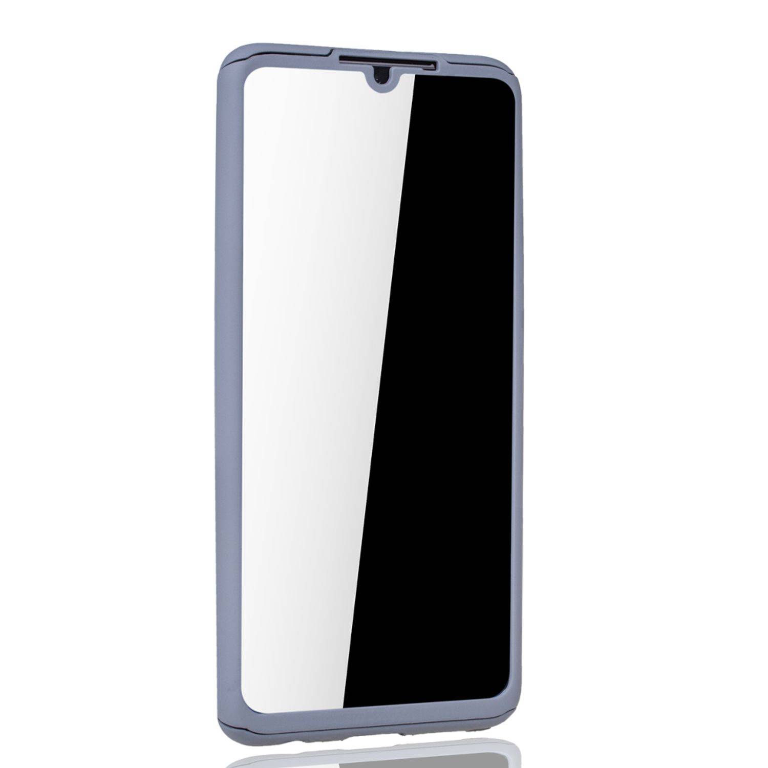 Huawei P30 Handyhülle 360 Grad Schutz Full Cover Grau