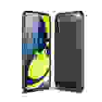 Samsung Galaxy A11 Handyhülle Carbon Optik Backcover Schwarz
