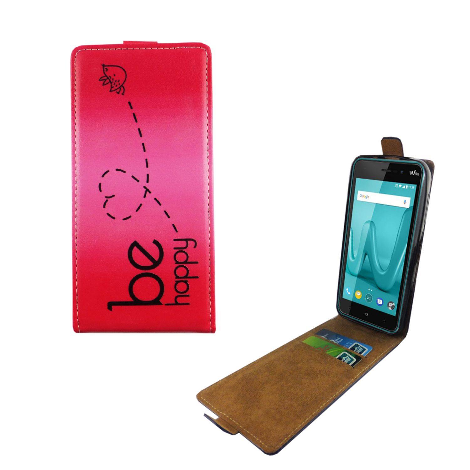 Wiko Lenny 4 Handyhülle Backcover Rosa