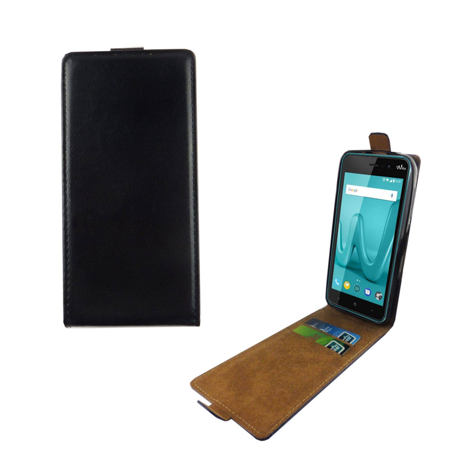 Wiko Lenny 4 Handyhülle Backcover Schwarz