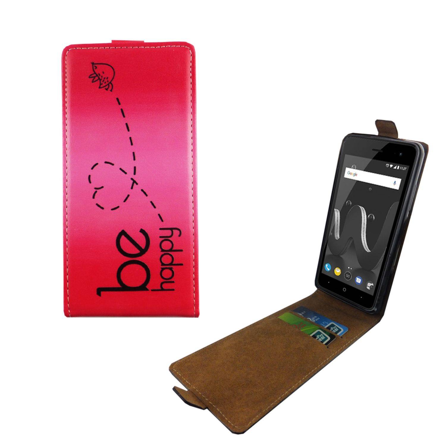 Wiko Jerry 2 Handyhülle Backcover Rosa