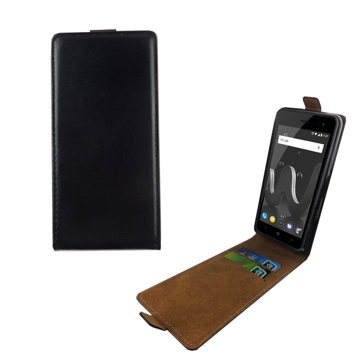 Wiko Jerry 2 Handyhülle Backcover Schwarz