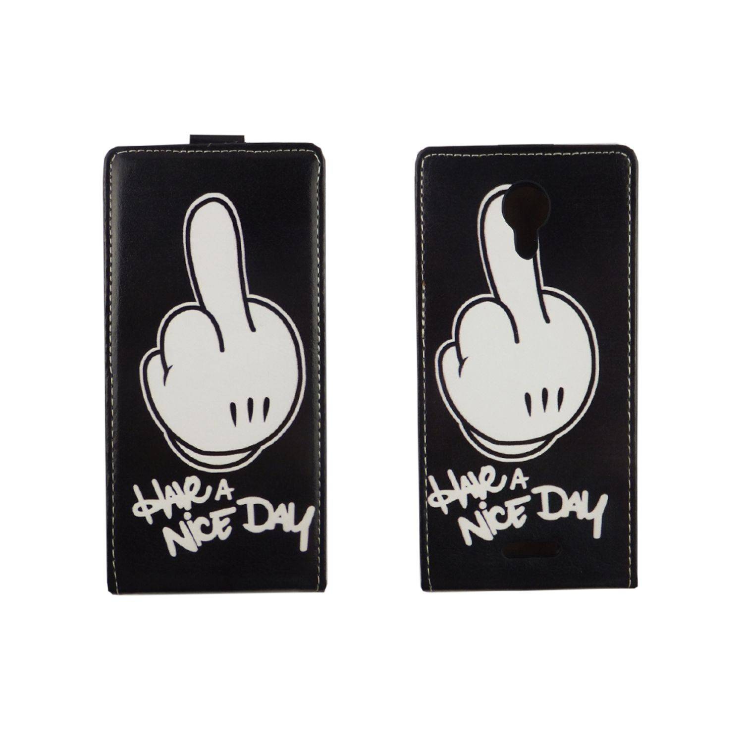 Wiko Jerry 2 Handyhülle Backcover Schwarz