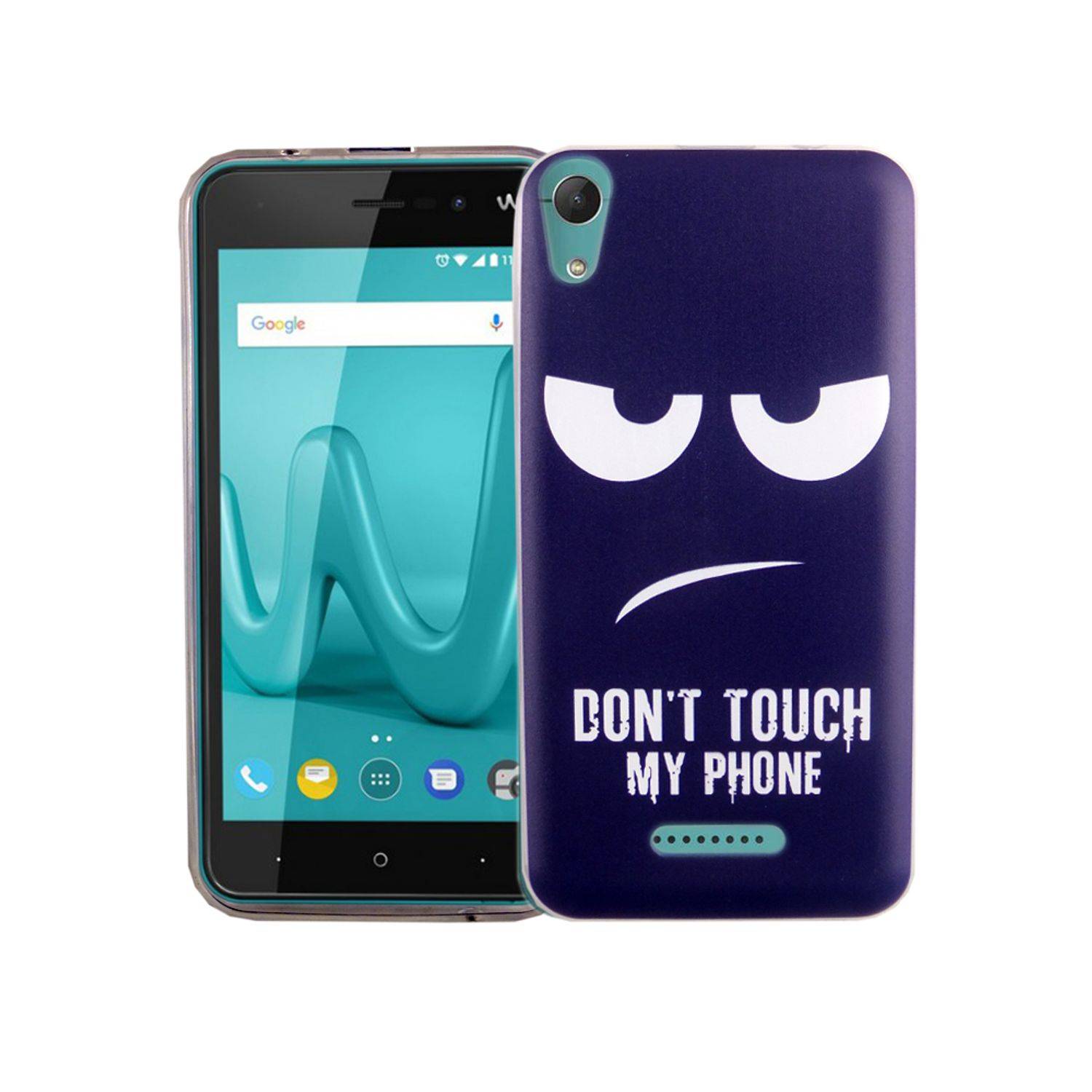 Wiko Lenny 4 Handyhülle Bumper Backcover Blau
