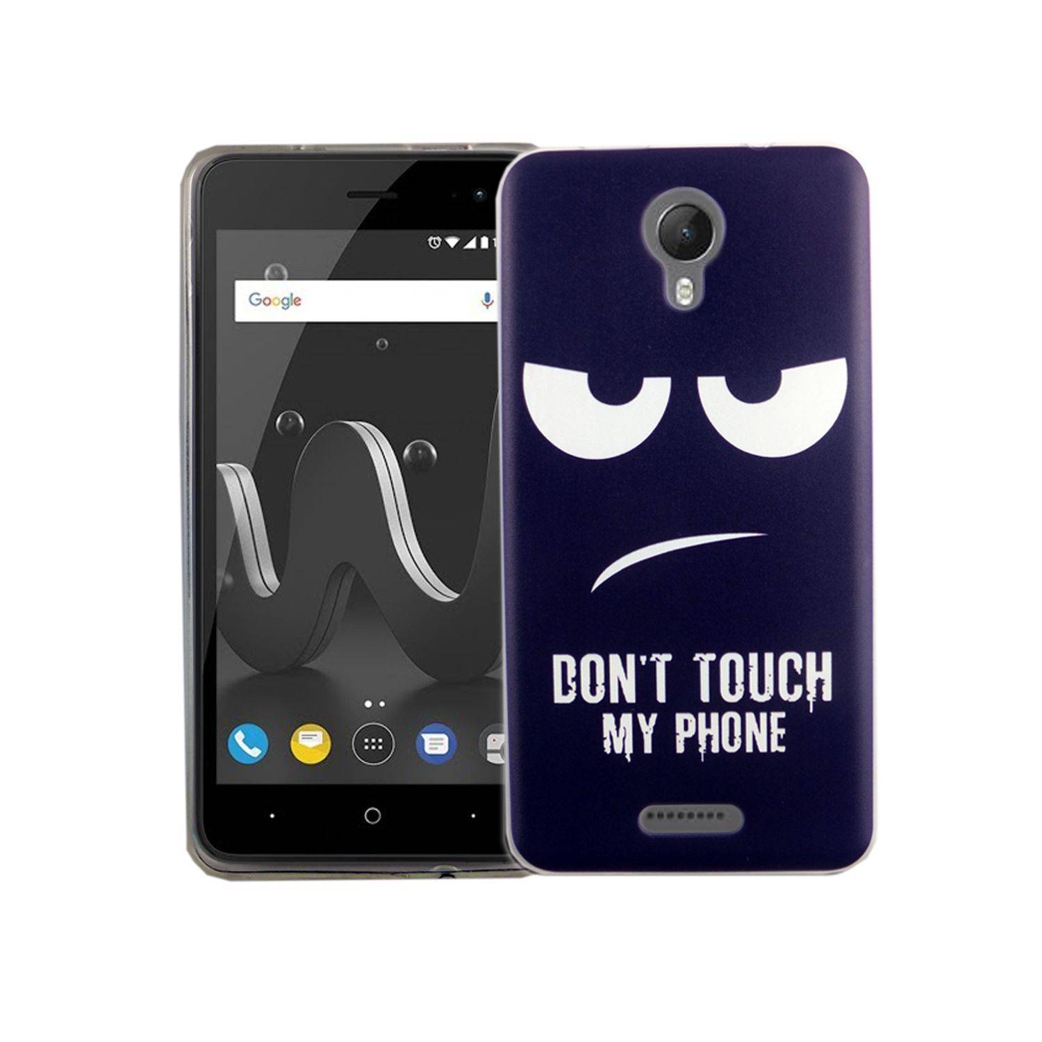 Wiko Jerry 2 Handyhülle Bumper Backcover Blau