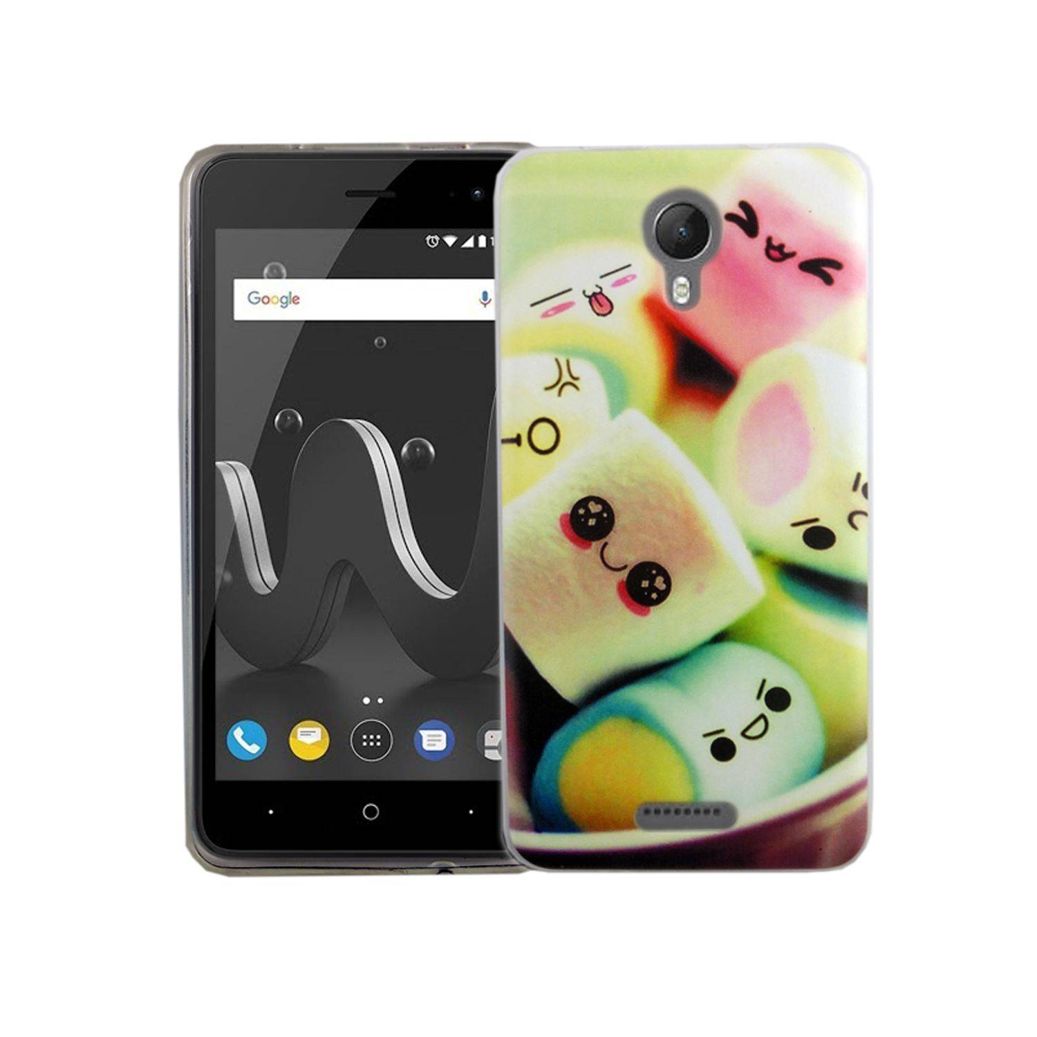 Wiko Jerry 2 Handyhülle Bumper Backcover Mehrfarbig