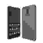 Nokia 6 Handyhülle Carbon Optik Backcover Grau
