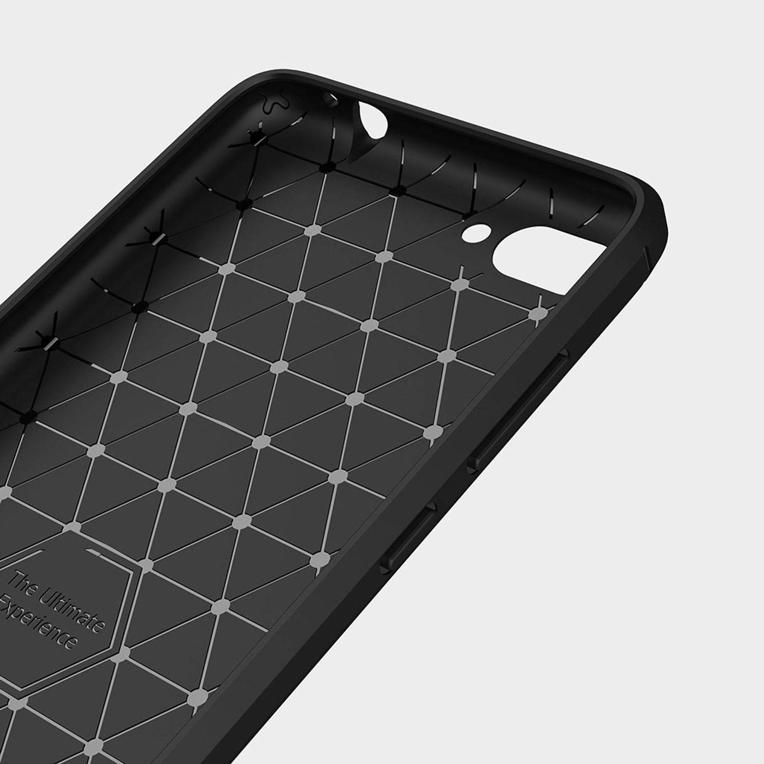 ASUS Zenfone 4 Max ZC554KL Handyhülle Carbon Optik Backcover Grau