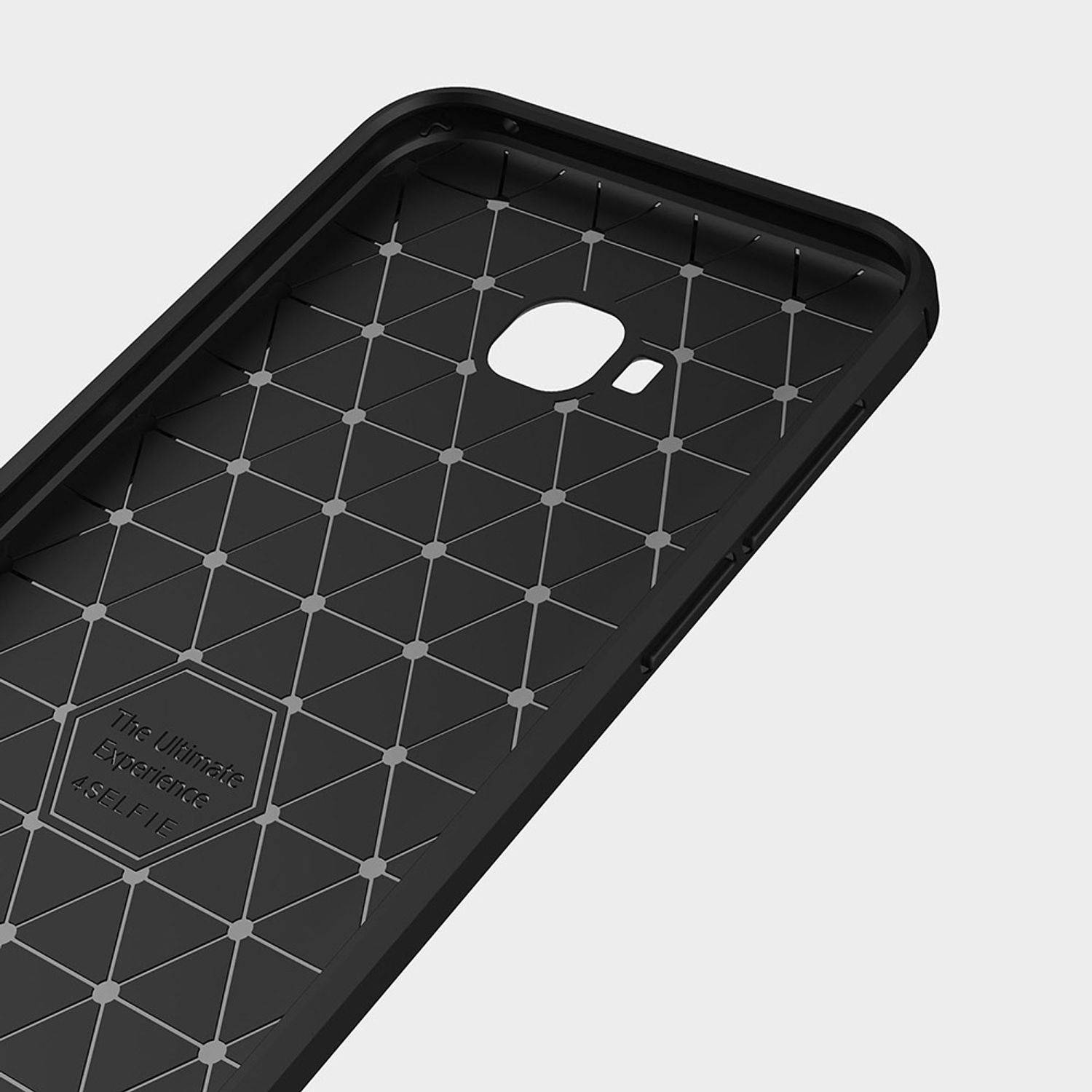 ASUS Zenfone 4 Selfie ZD553KL Handyhülle Carbon Optik Backcover Schwarz