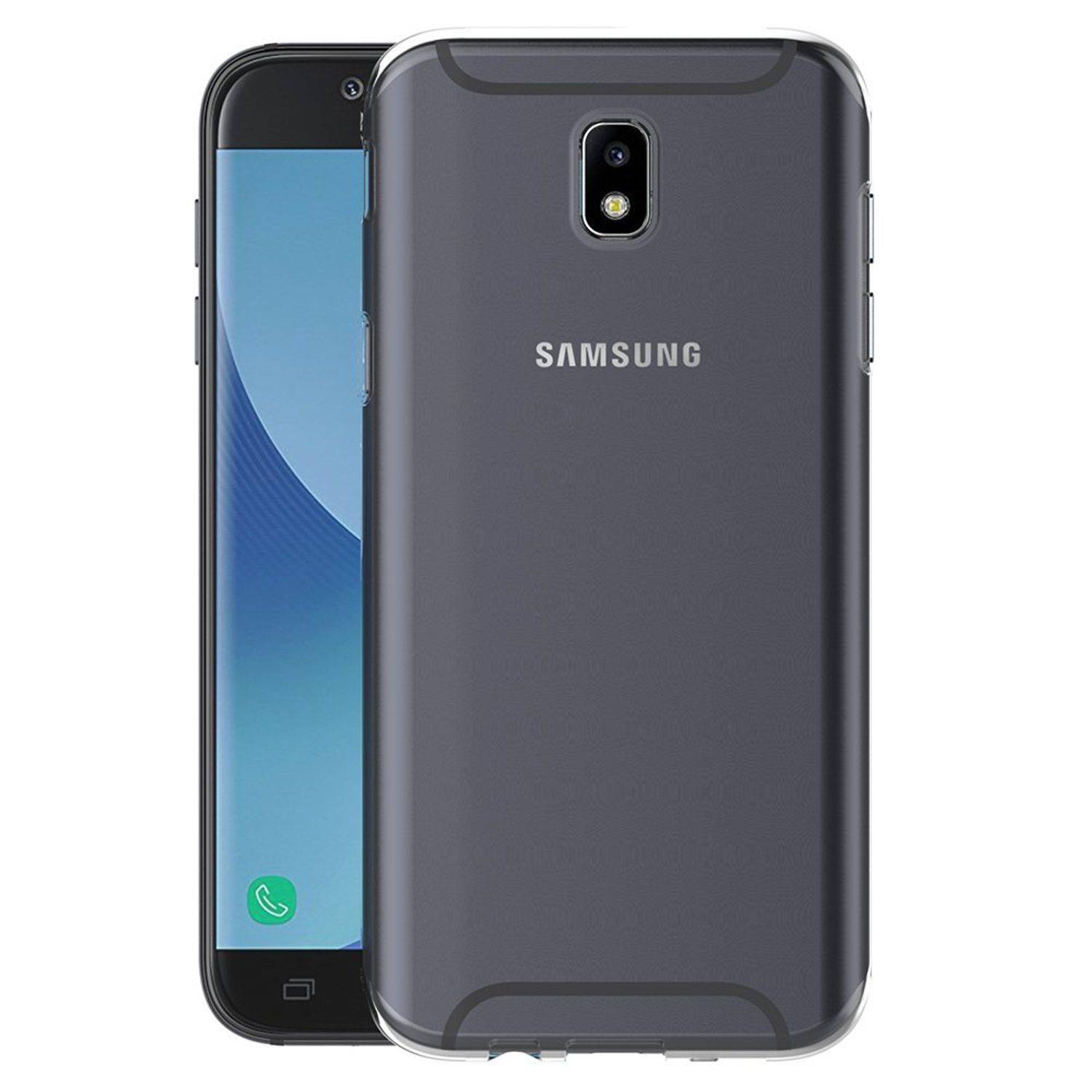 Samsung Galaxy J7 (2017) Handyhülle Ultra Dünn Bumper Backcover Transparent