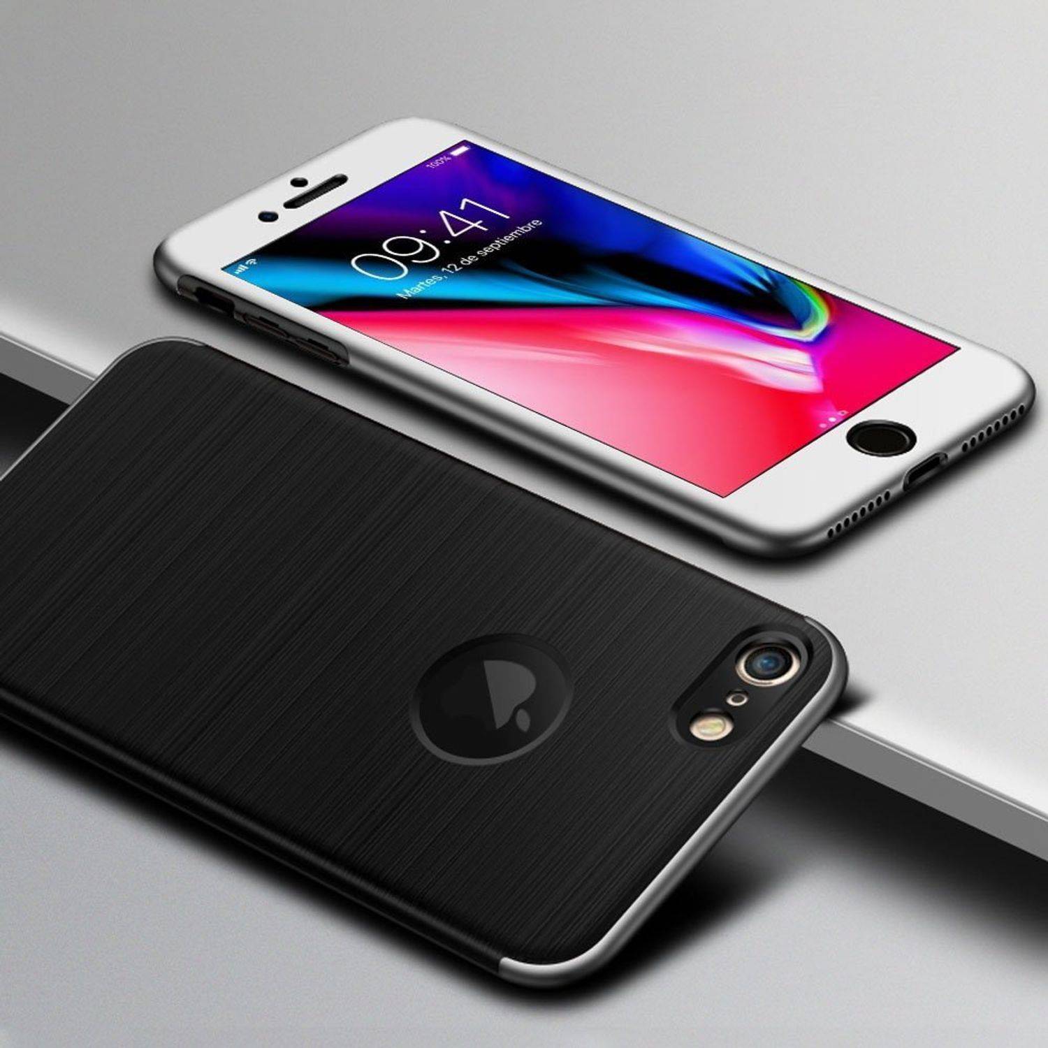Apple iPhone 5 / 5s / SE Handyhülle Backcover Silber