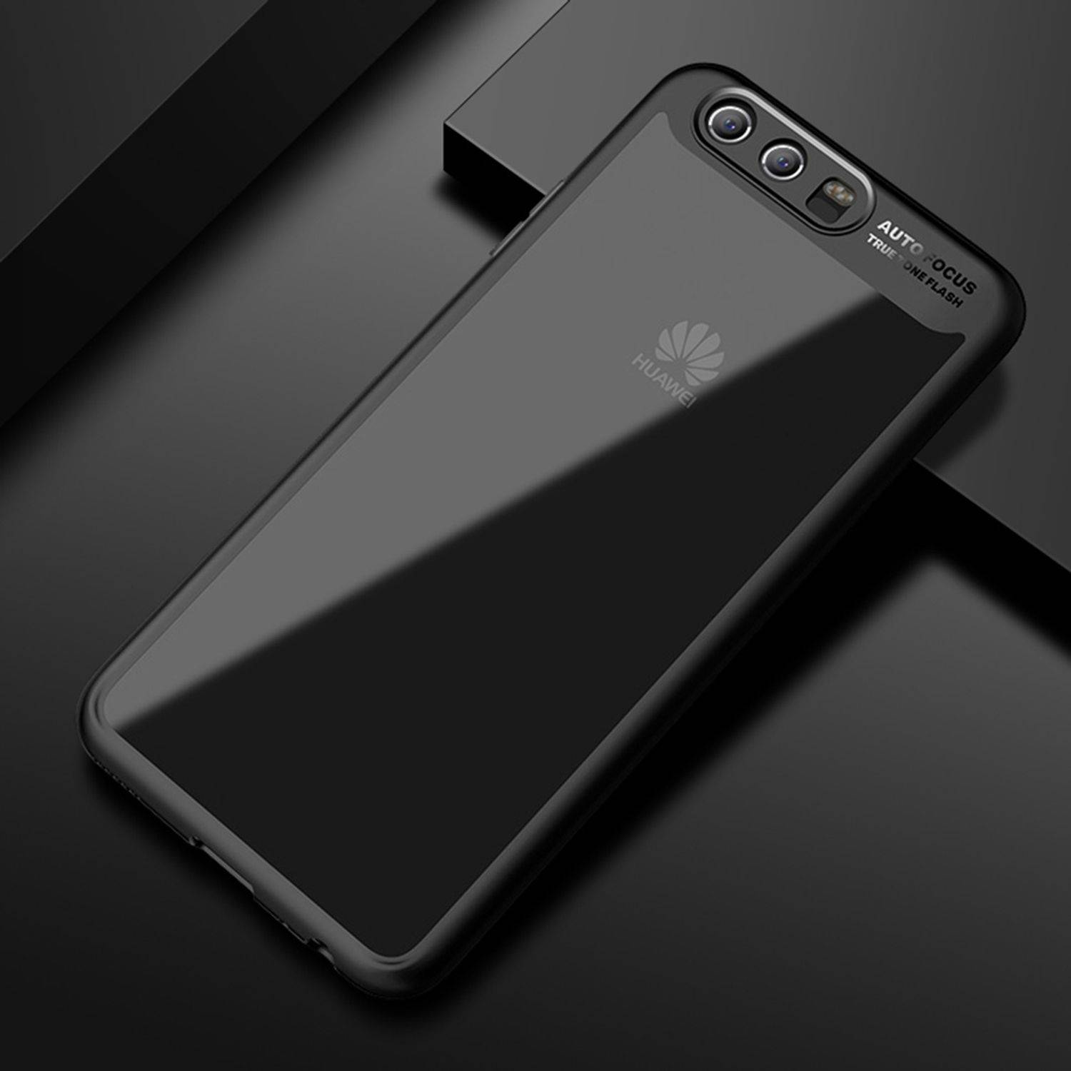 Huawei P8 Lite 2017 Handyhülle Backcover Schwarz