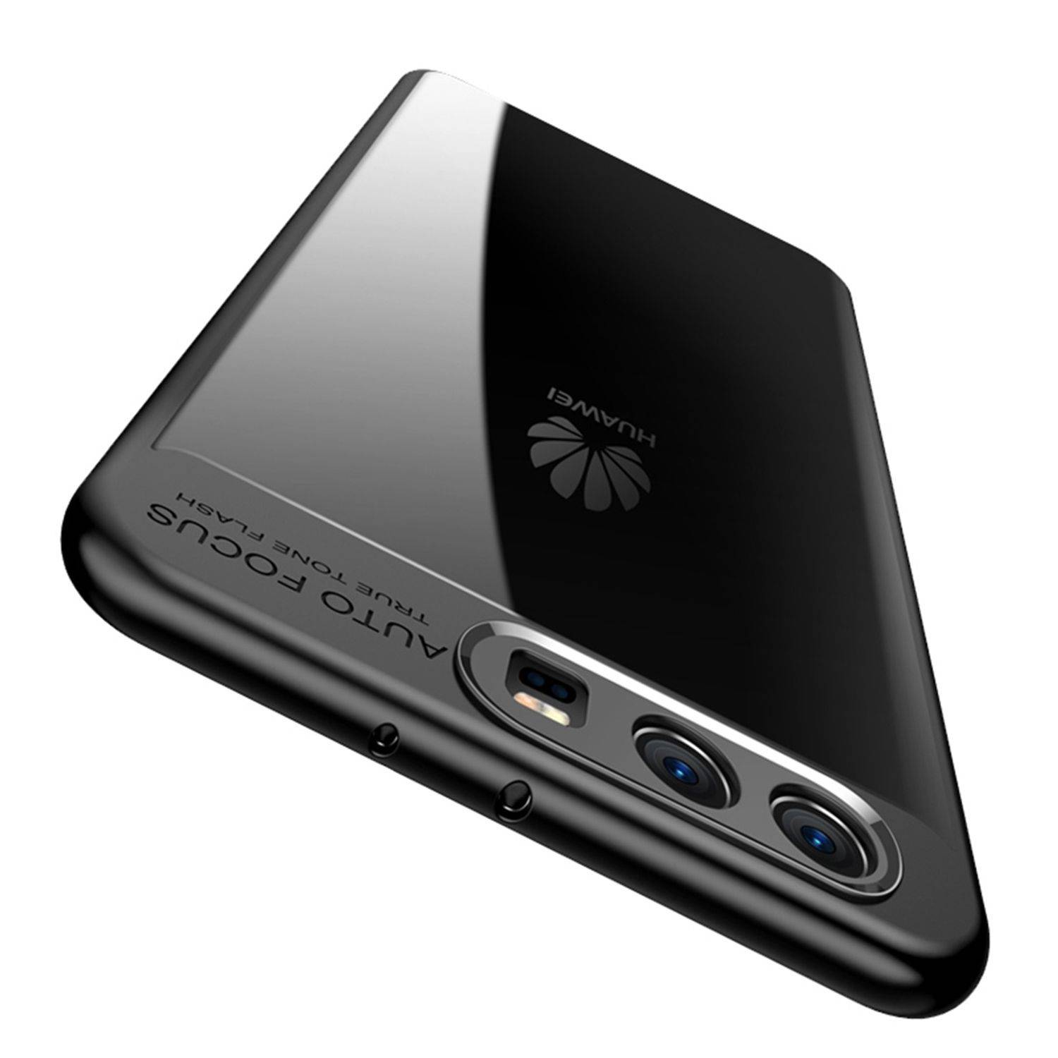 Huawei P8 Lite 2017 Handyhülle Backcover Schwarz