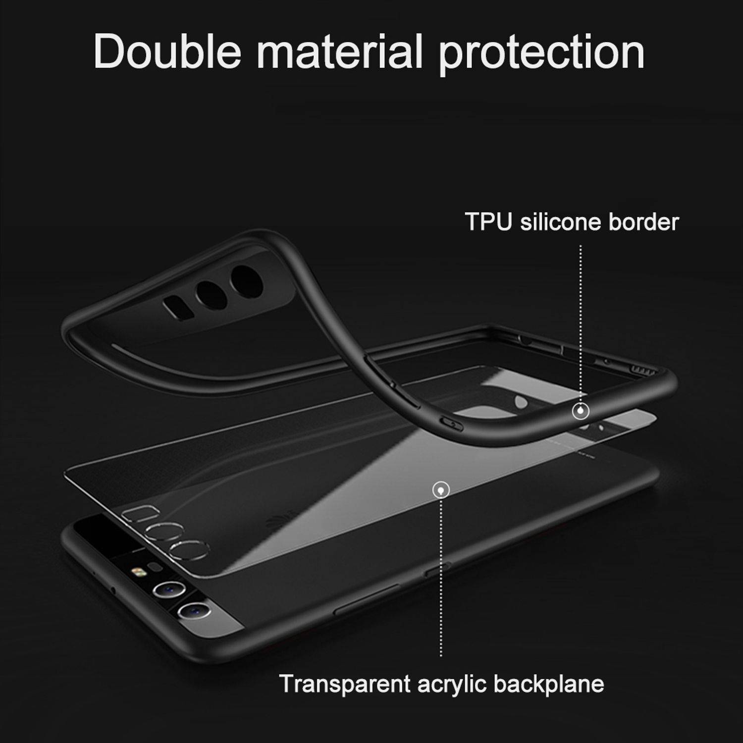 Huawei P8 Lite 2017 Handyhülle Backcover Rosa