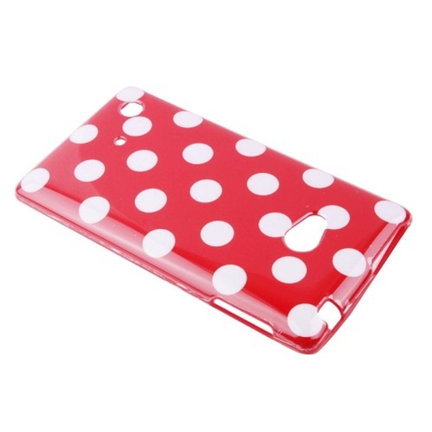 Nokia Lumia 720 Handyhülle Backcover Rot