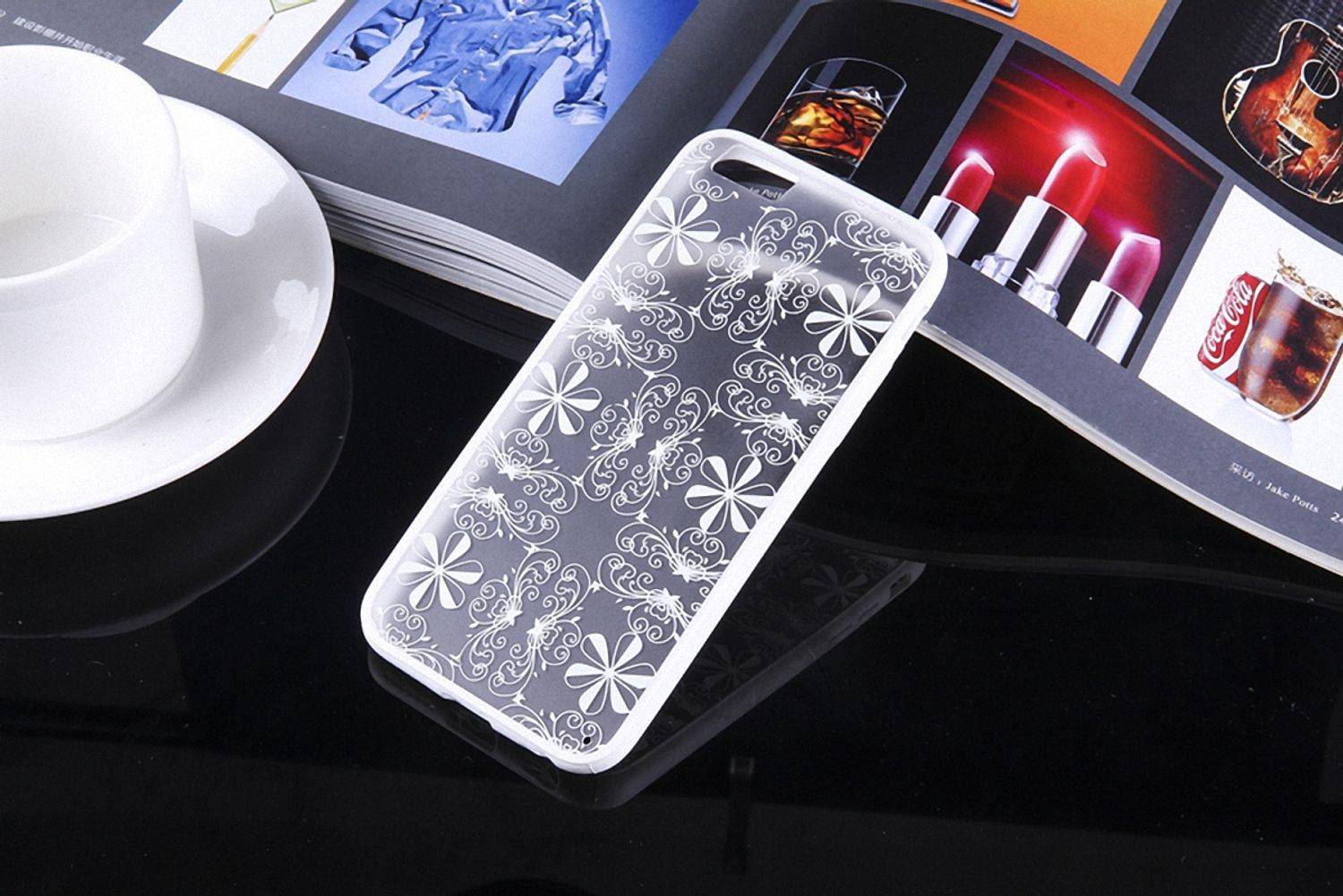 Huawei P9 Handyhülle Backcover Weiß