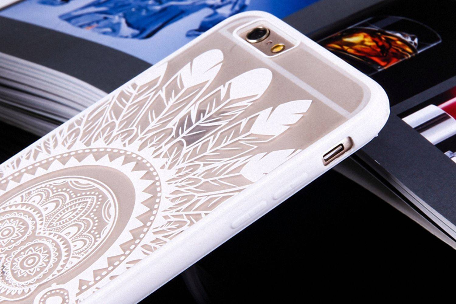 Huawei P9 Handyhülle Backcover Weiß