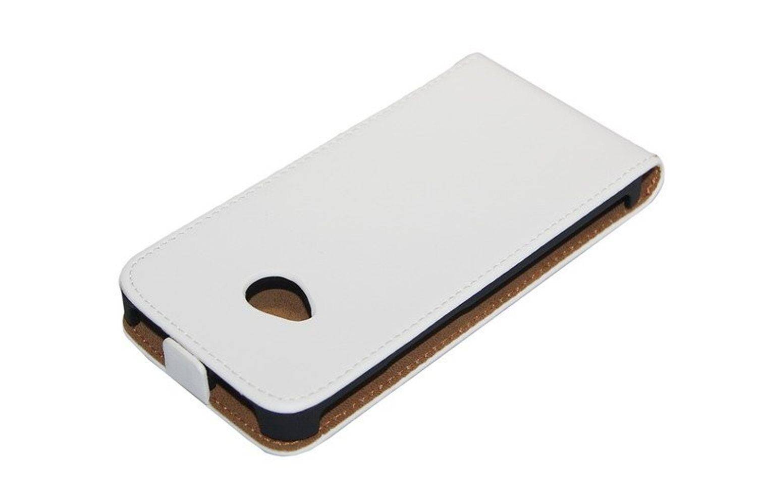 HTC One Handyhülle Backcover Weiß