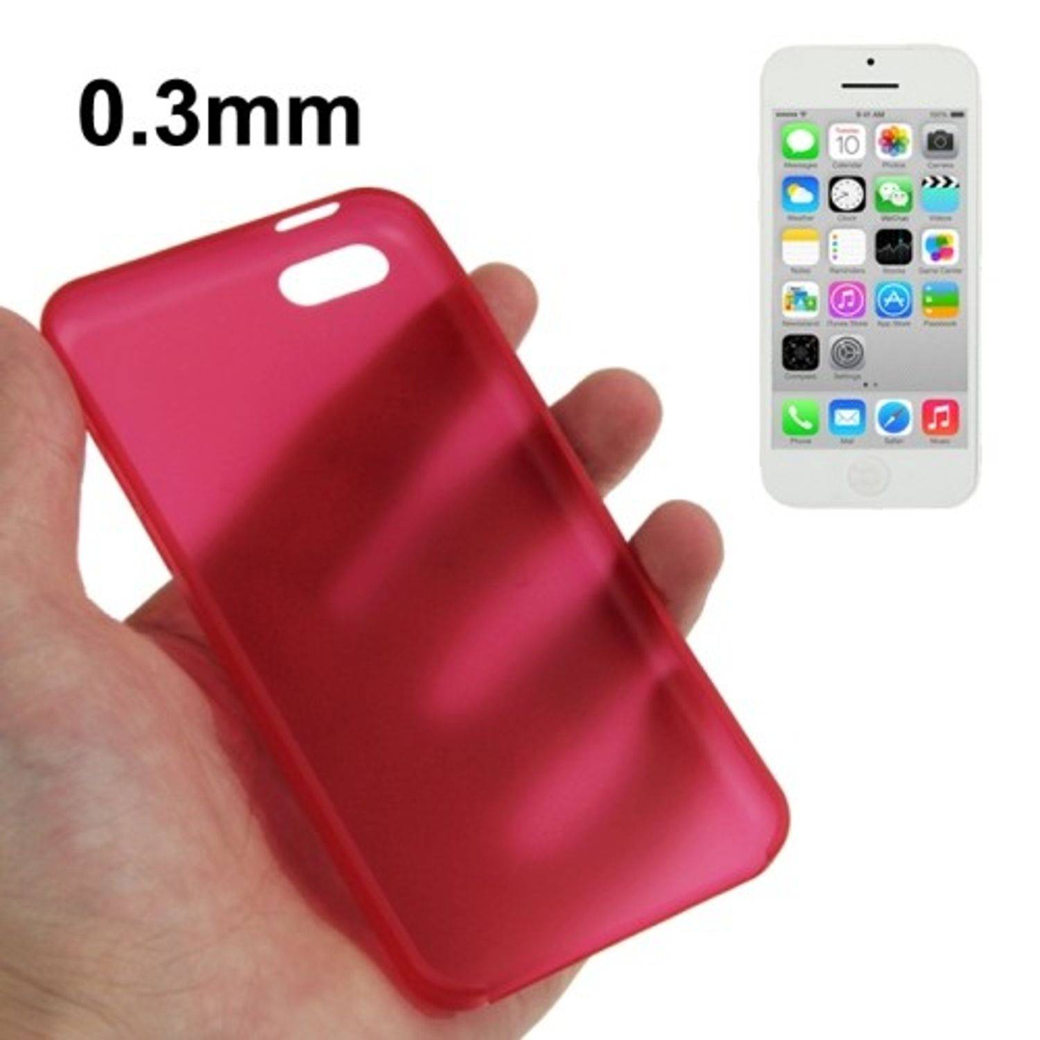 Apple iPhone 5c Handyhülle Backcover Rot