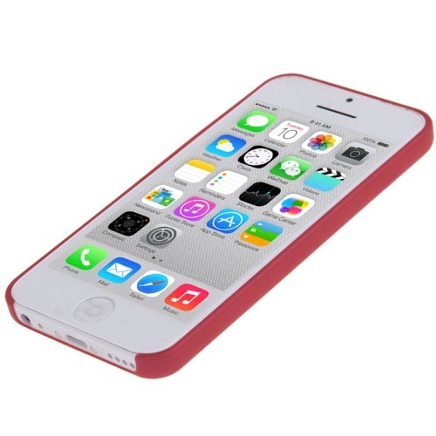 Apple iPhone 5c Handyhülle Backcover Rot