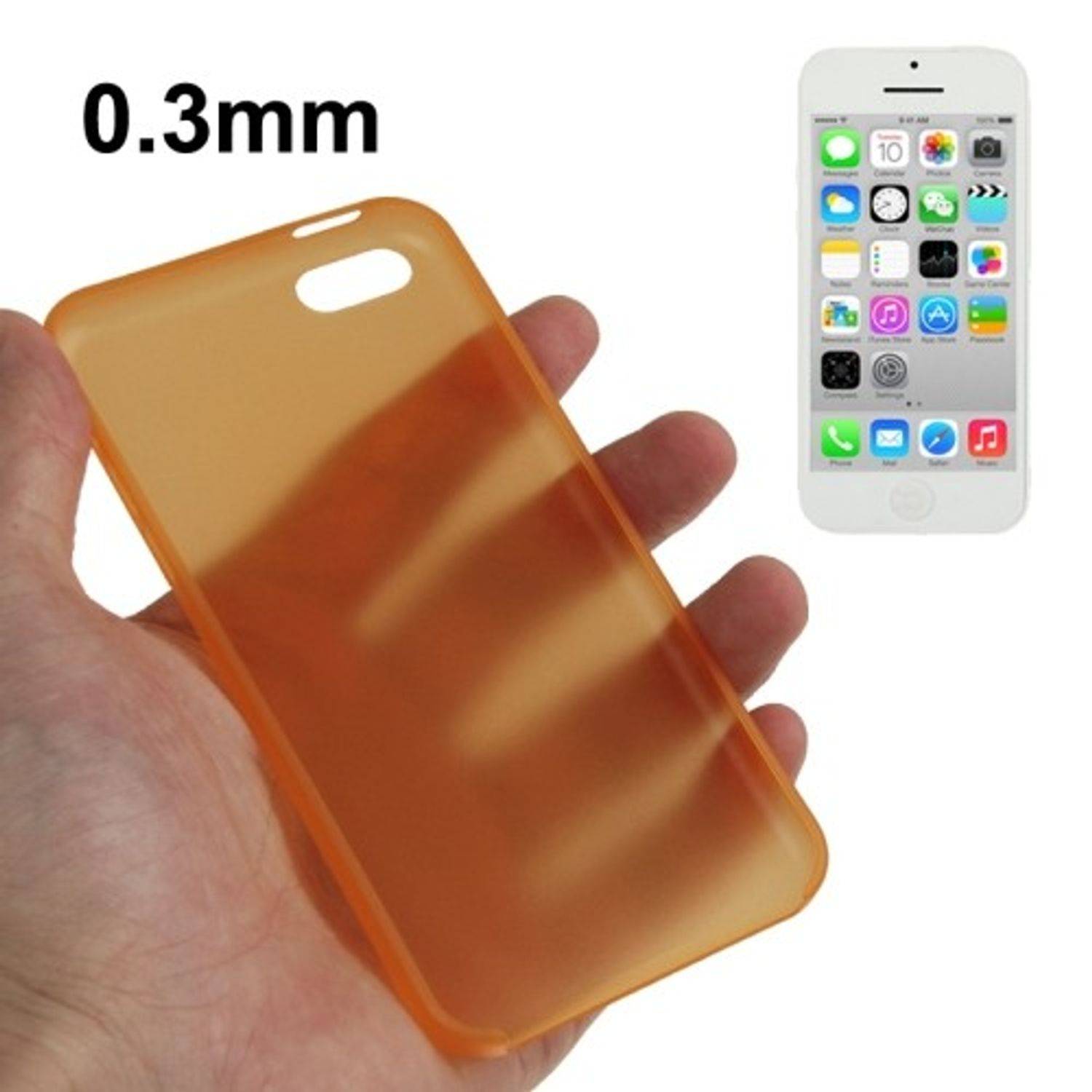 Apple iPhone 5c Handyhülle Backcover Orange