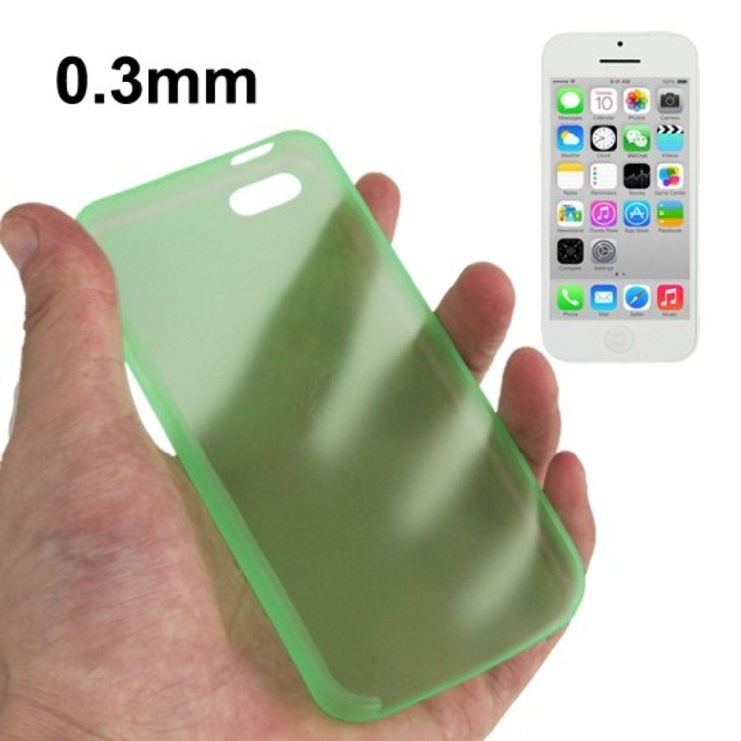 Apple iPhone 5c Handyhülle Backcover Grün