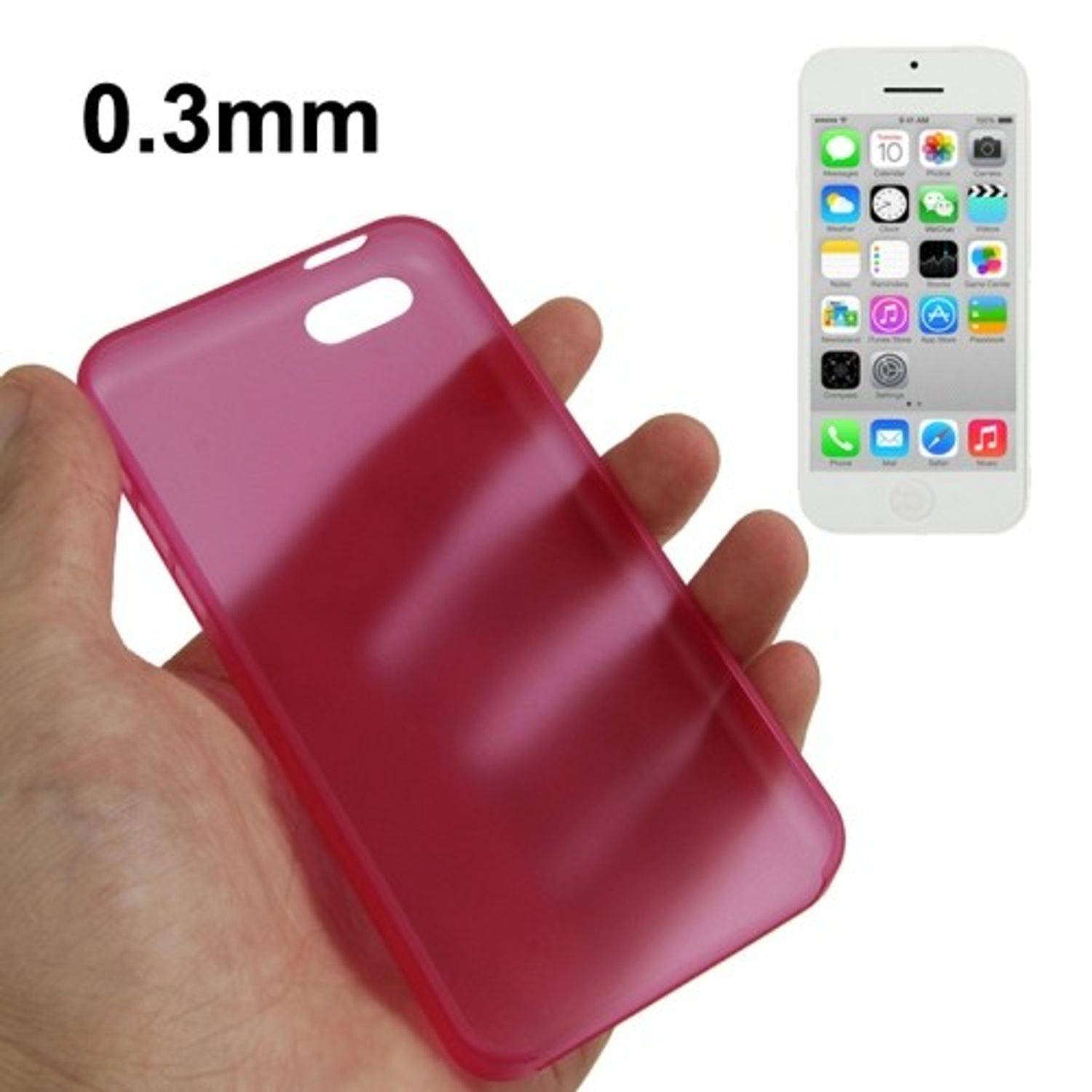 Apple iPhone 5c Handyhülle Backcover Rosa