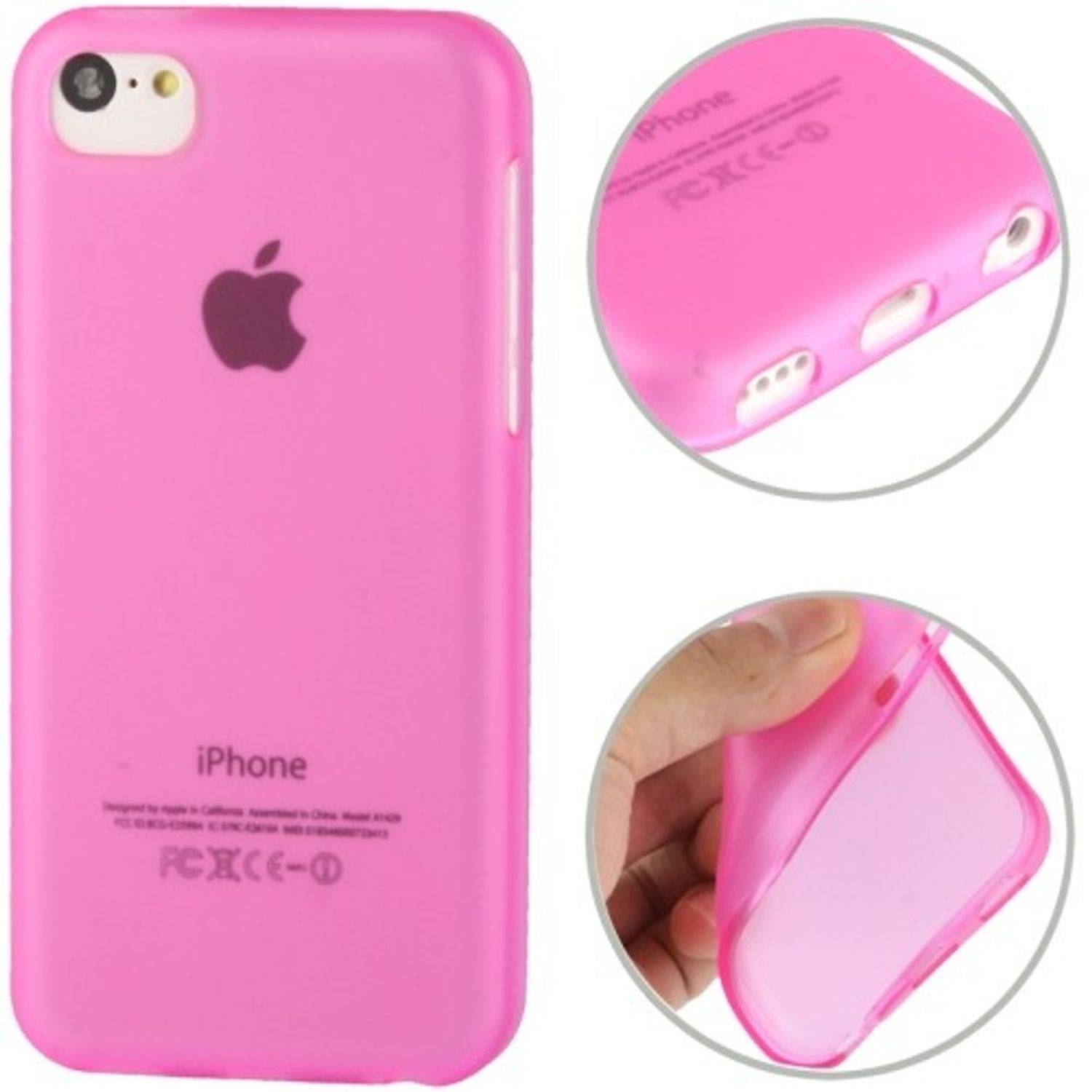 Apple iPhone 5c Handyhülle Backcover Rosa