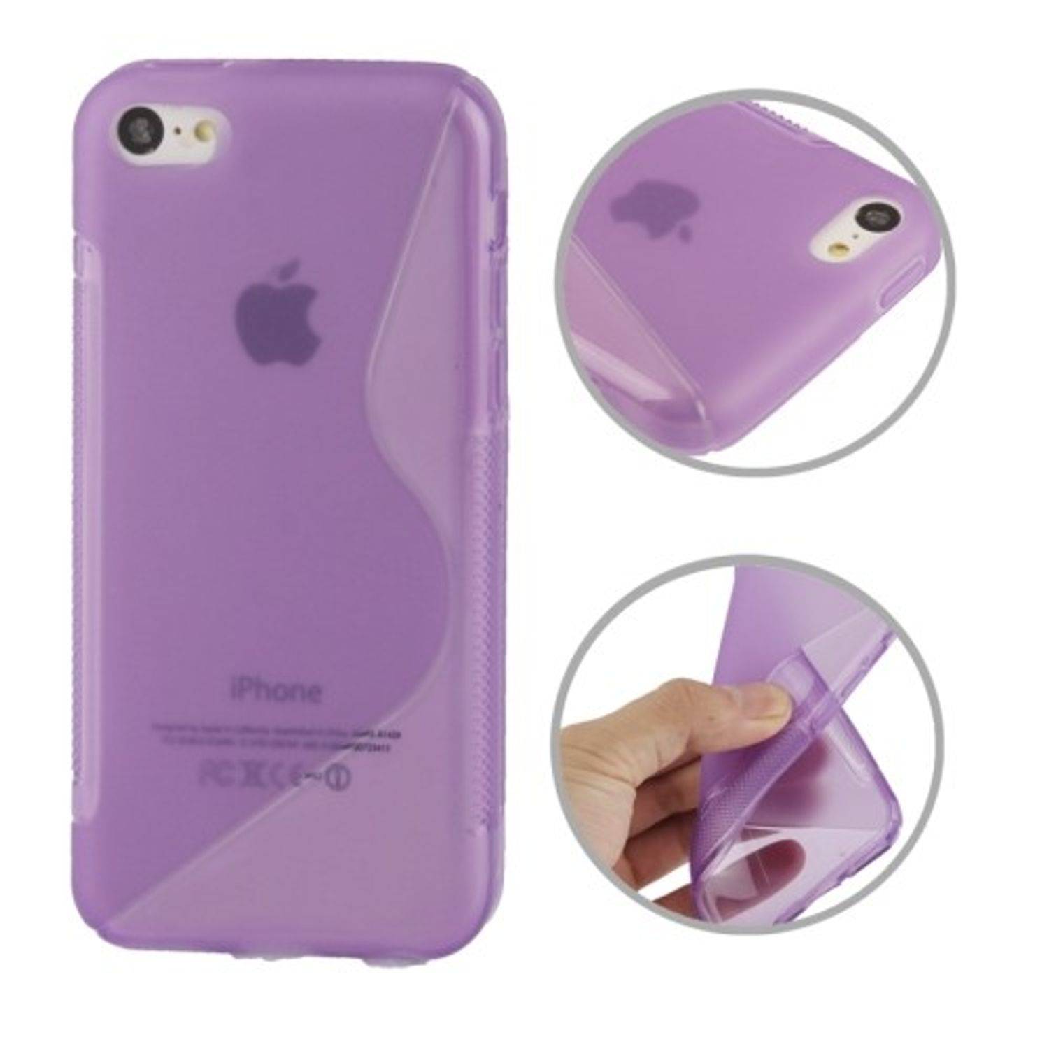 Apple iPhone 5c Handyhülle Backcover Violett