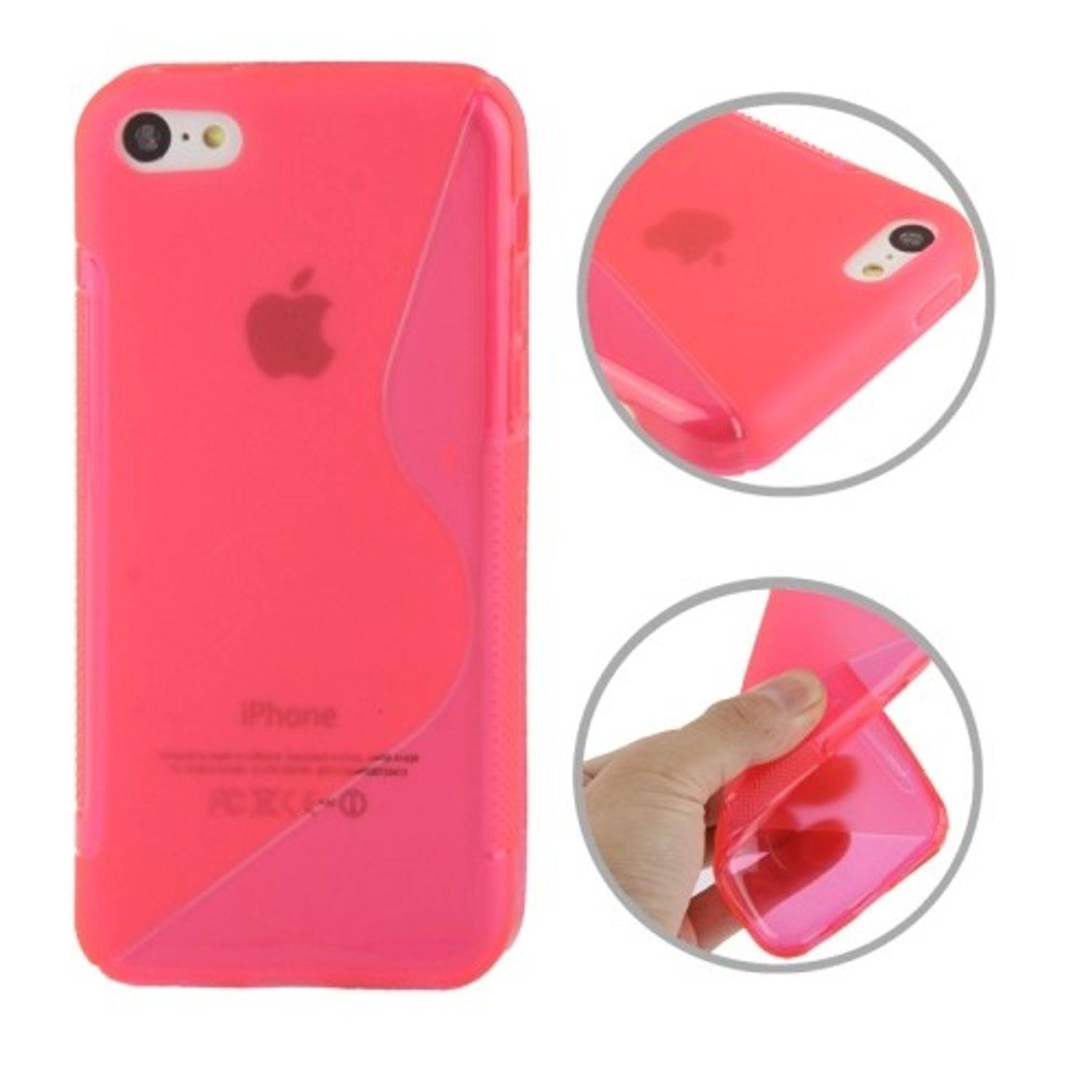 Apple iPhone 5c Handyhülle Backcover Rosa