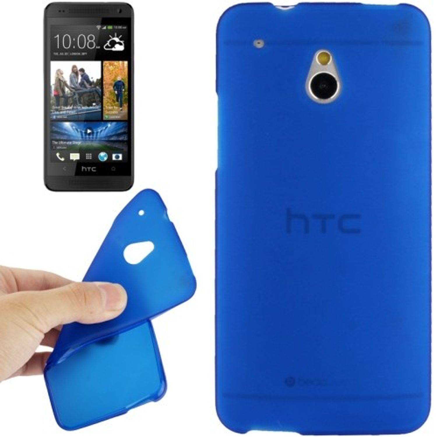 HTC One Mini Handyhülle Backcover Blau