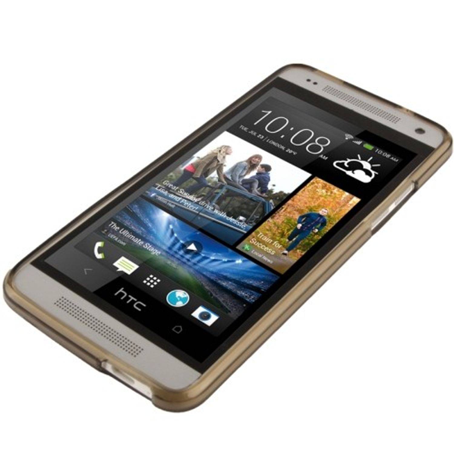 HTC One Mini Handyhülle Backcover Grau
